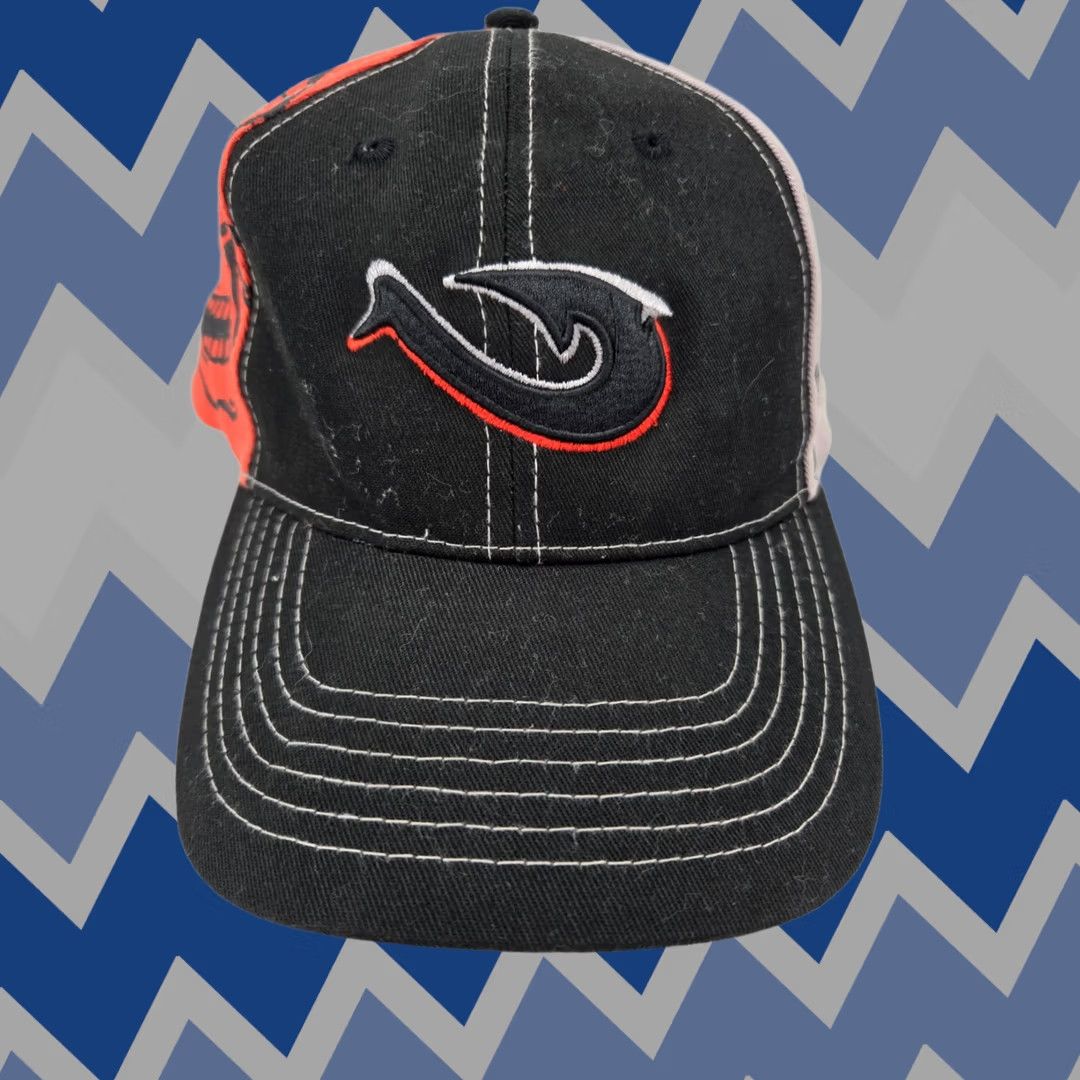Vintage Mojo Fishing Hat Baseball Cap L/XL Adults Unisex Black Geometric Adjustable Size ONE SIZE - 1 Thumbnail