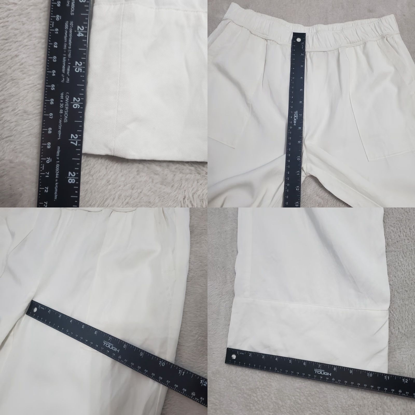 Vintage Cozy Earth Pajama Pant Women S White Pull On Wide Leg Lounge Pockets Flaw Size 28" / US 6 / IT 42 - 8 Thumbnail