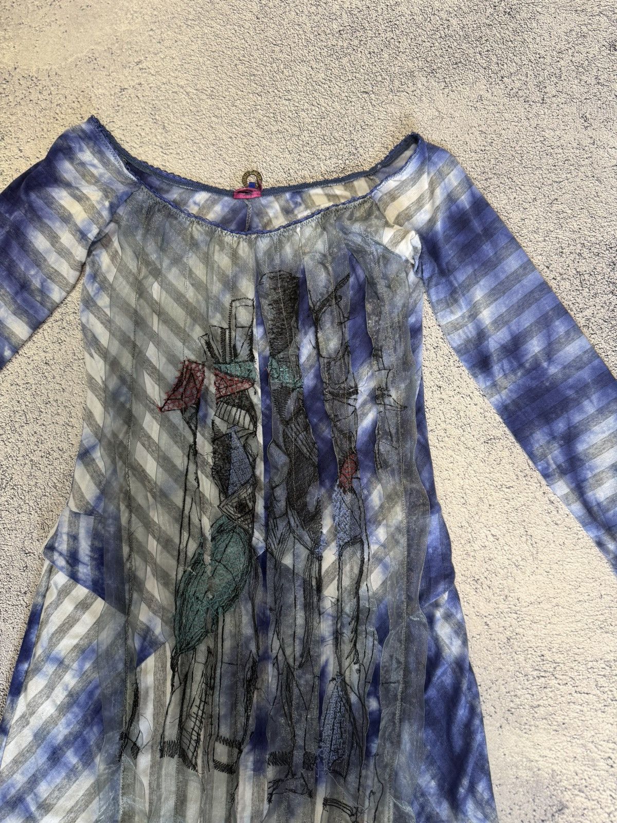 Other Save The Queen Dress Y2K Avant Garde Mesh Italy XS S Tie Dye Size XS / US 0-2 / IT 36-38 - 7 Thumbnail