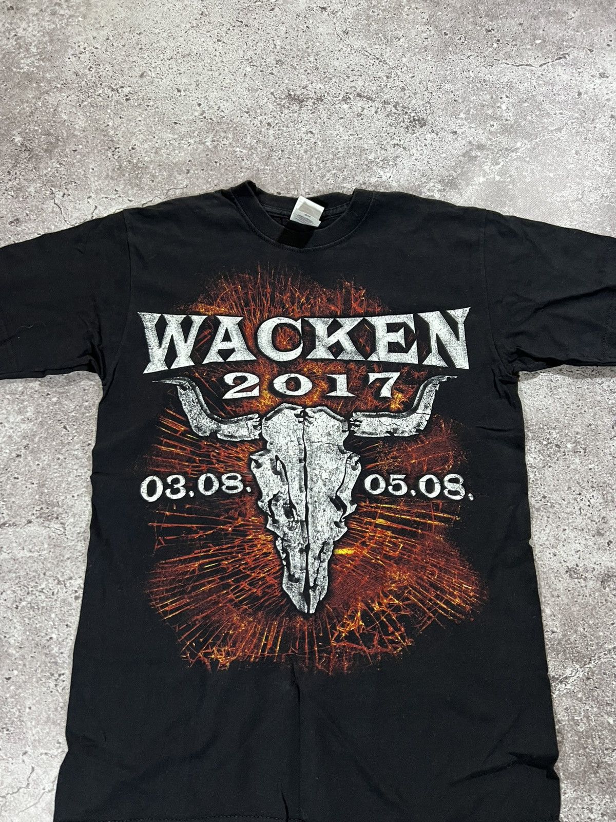 Band Tees 2017 Wacken Open Air Festival Metal Rock Music T-Shirt WOA Size US S / EU 44-46 / 1 - 2 Thumbnail