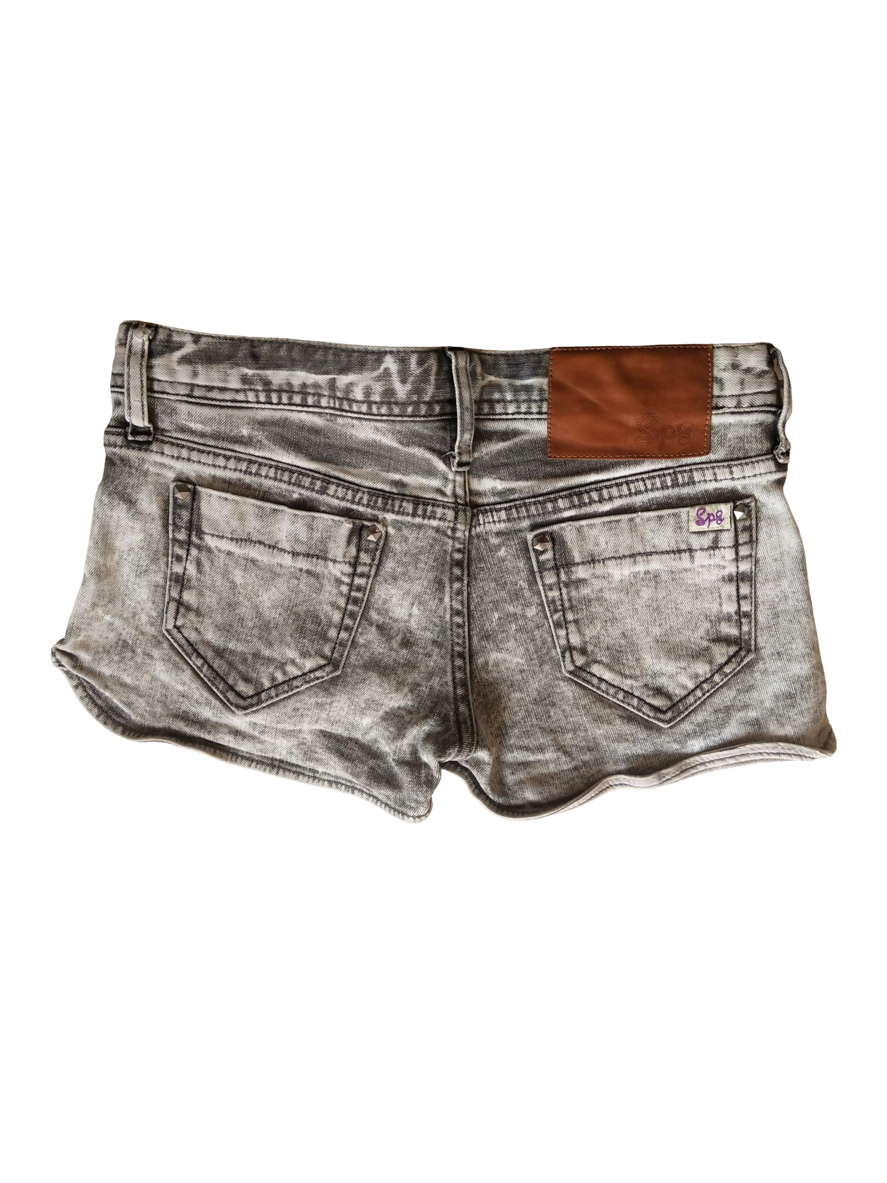 Hysteric Glamour 2000s Spiral Girl Acid Wash Graffiti Grunge Denim Shorts Y2K Size 29" - 5 Thumbnail