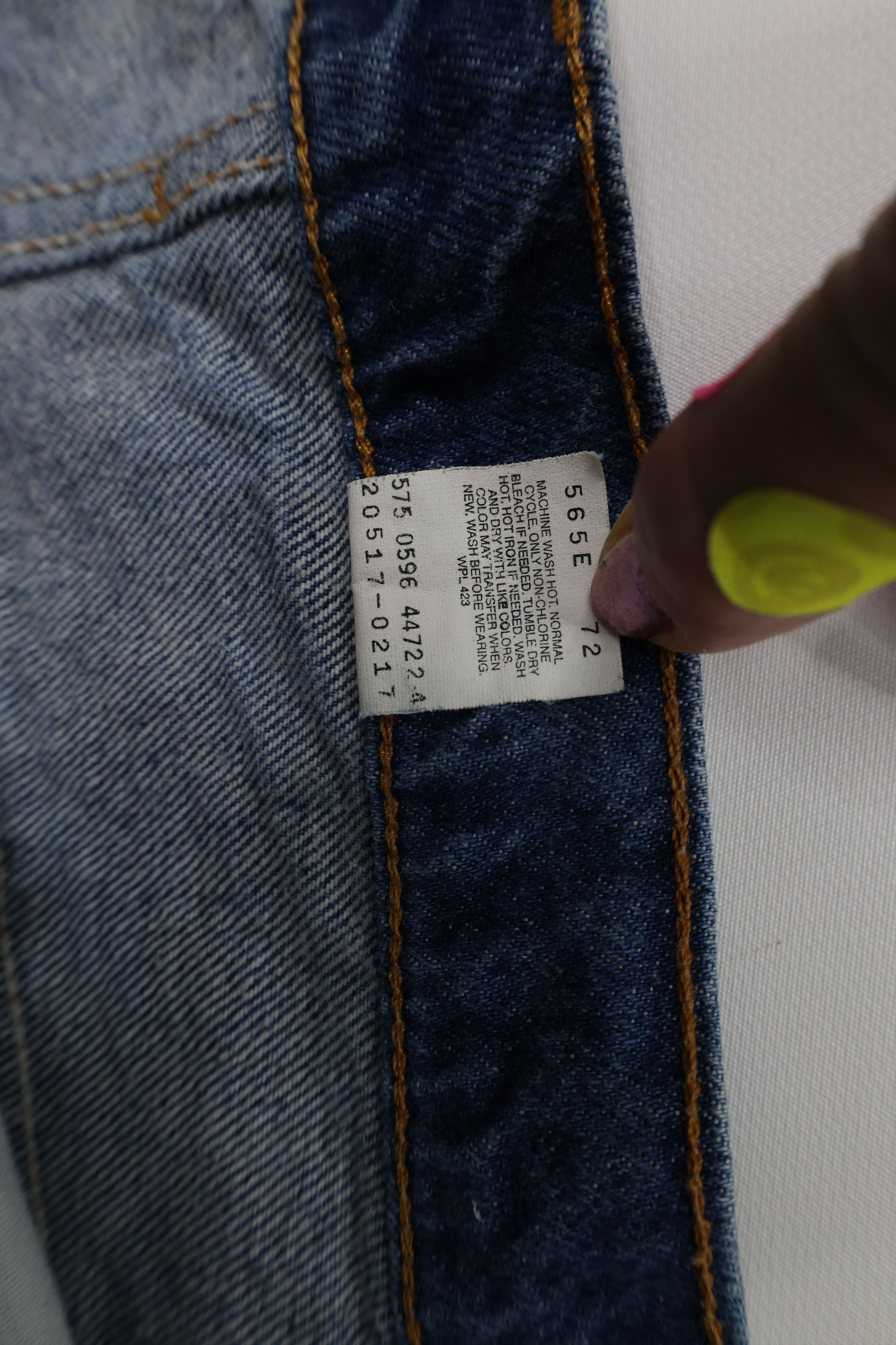 Levi's Vintage 90s Levis 517 Orange Tab Bootcut Denim Jeans USA Size US 42 / EU 58 - 9 Thumbnail