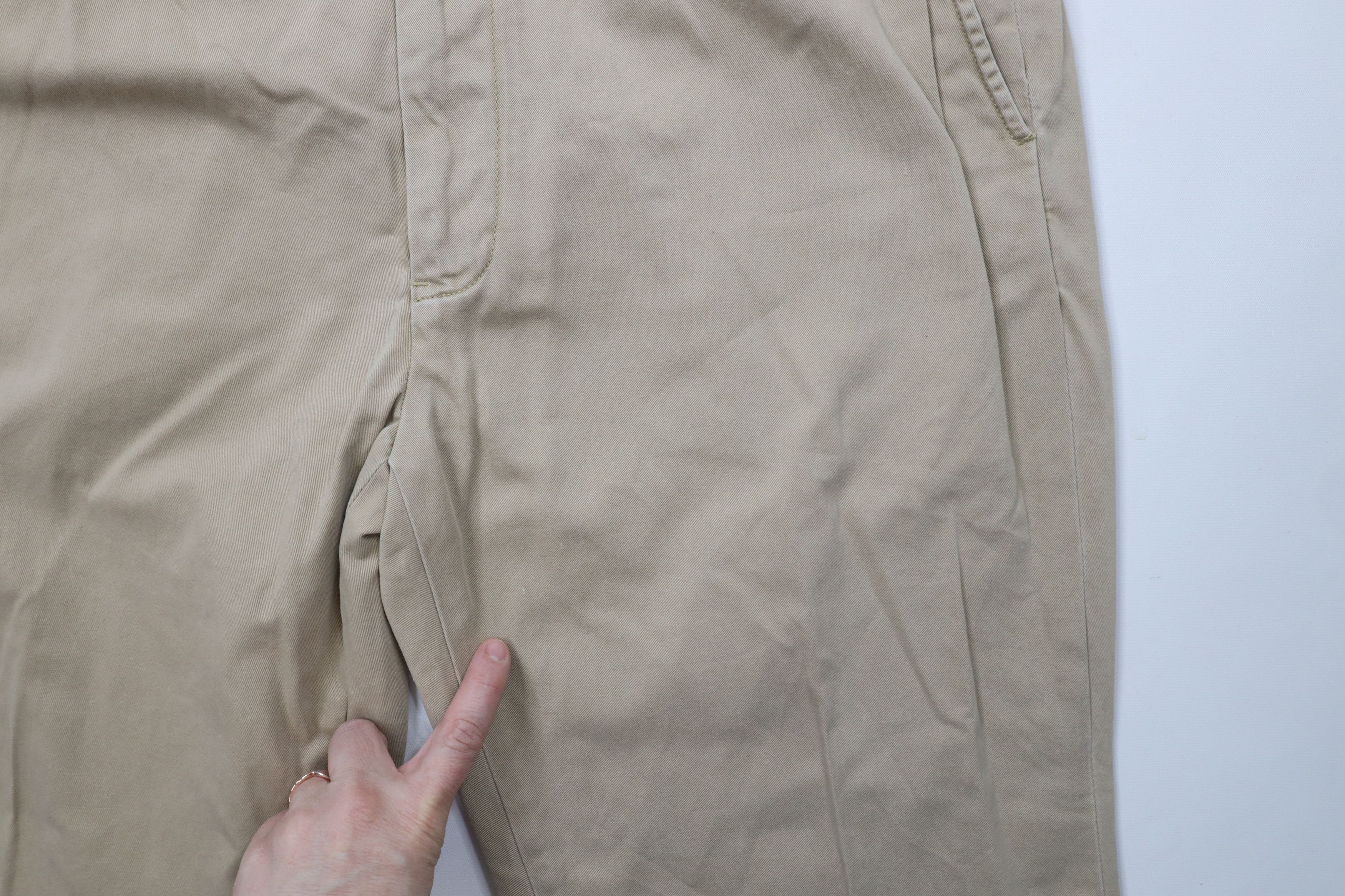 Ralph Lauren × Vintage Vintage 90s Ralph Lauren Wide Leg Chino Pants Khaki Cotton Size US 38 / EU 54 - 5 Thumbnail