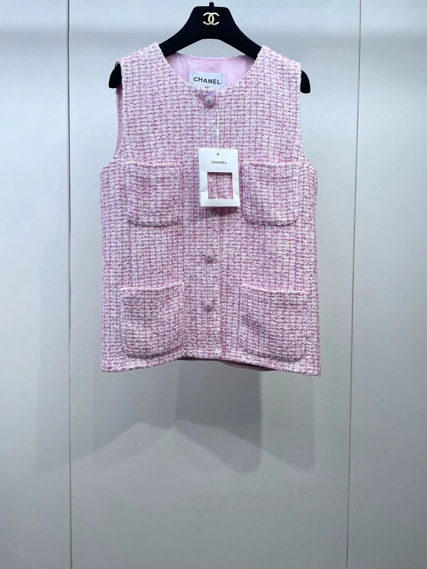 Chanel Chanel Pink Shimmer Vest. Size S / US 4 / IT 40 - 1 Thumbnail