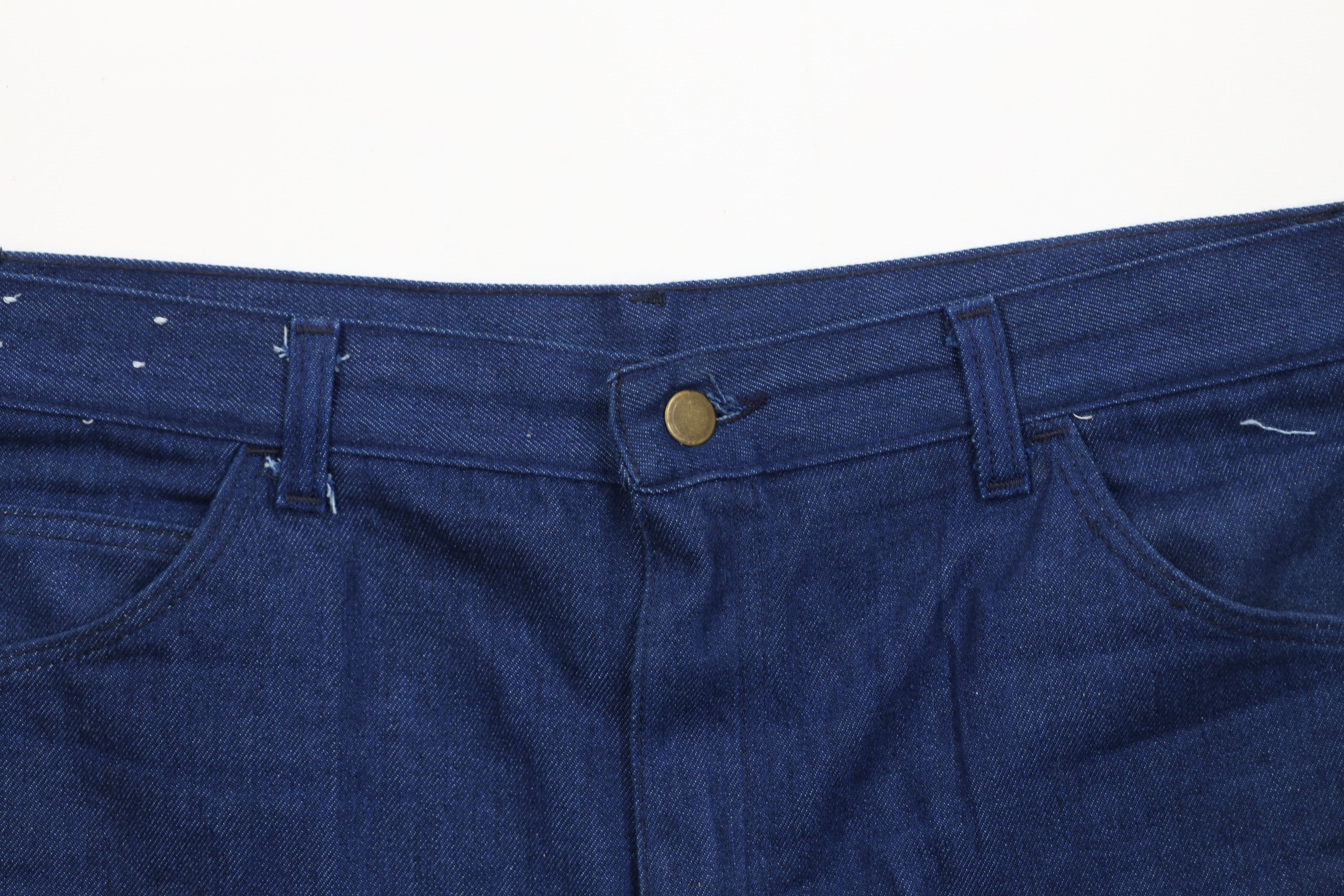 Vintage Vintage 70s Streetwear Above Knee Denim Shorts Blue USA Size US 36 / EU 52 - 2 Thumbnail