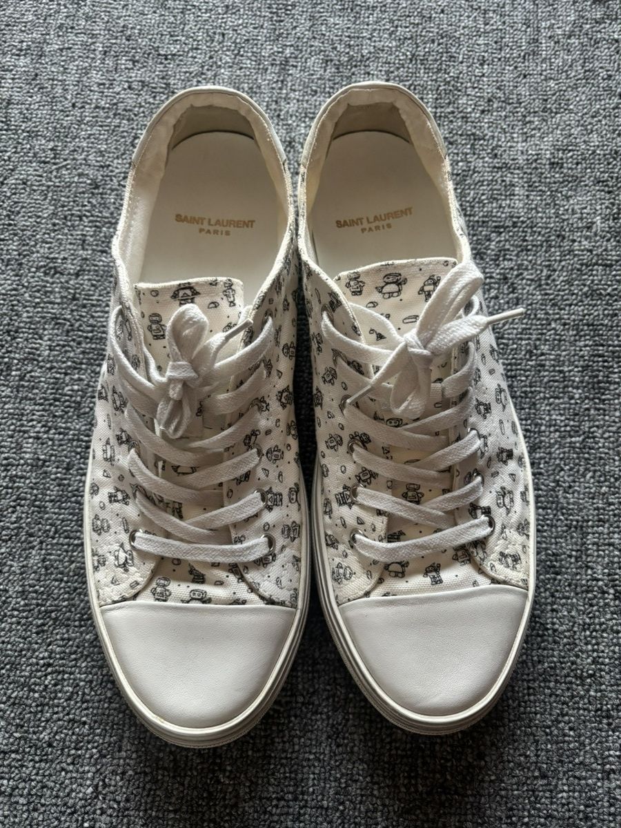 Saint Laurent Paris Saint Laurent Paris robot monogram sneakers Size US 9 / EU 42 - 1 Thumbnail