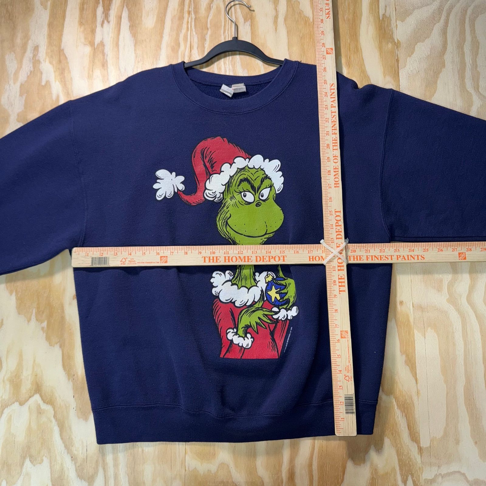 Universal Studios Vintage Y2K Dr. Seuss The Grinch cartoon 1990s sweatshirt Size US L / EU 52-54 / 3 - 4 Thumbnail