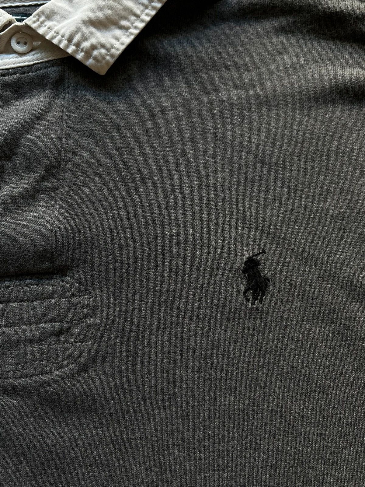 Ralph Lauren Polo Ralph Lauren Sz XL Rugby Shirt Grey 2000s Small Pony Size US XL / EU 56 / 4 - 3 Thumbnail