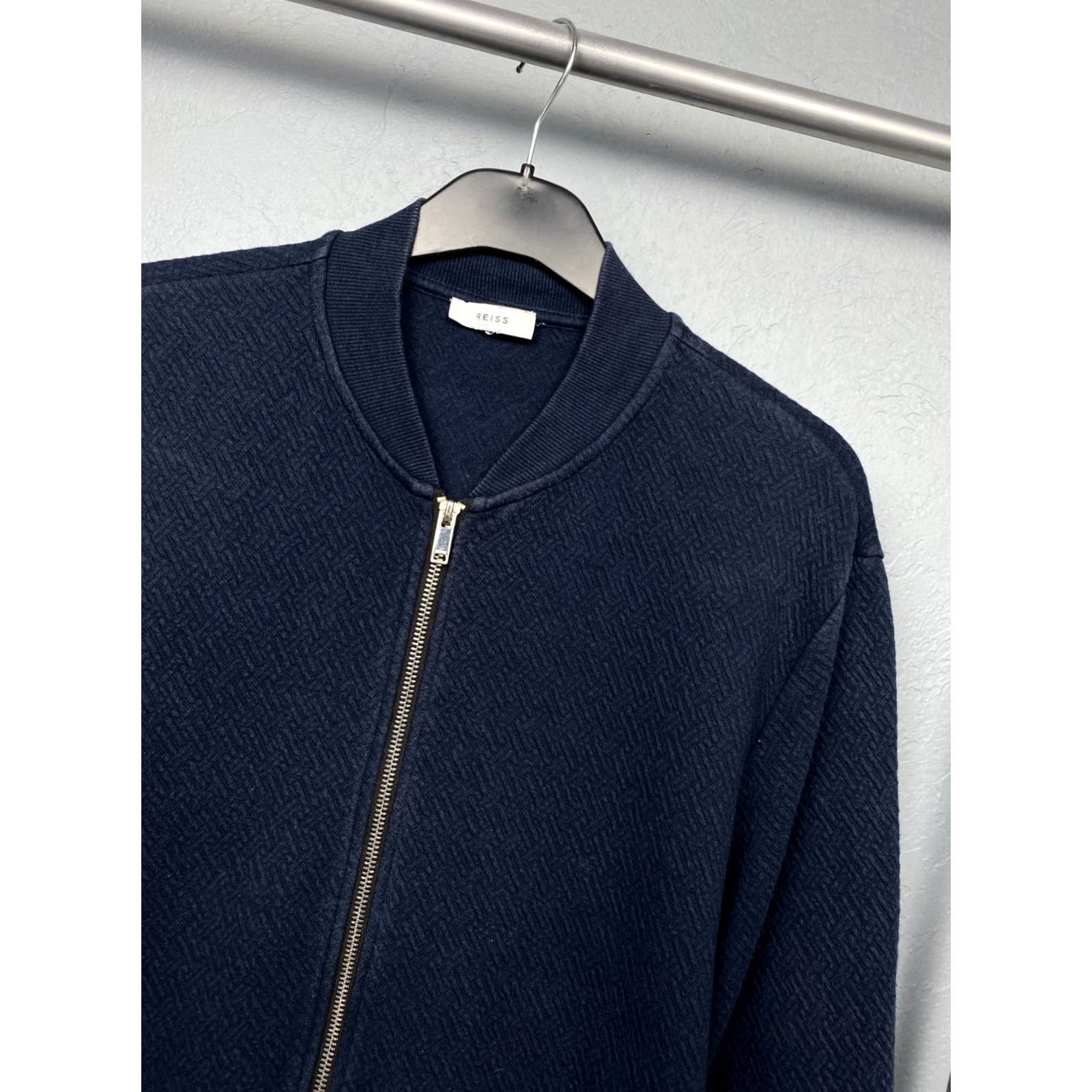 Reiss Reiss Jacket Bomber Mens Cotton Blue L Size US L / EU 52-54 / 3 - 2 Thumbnail