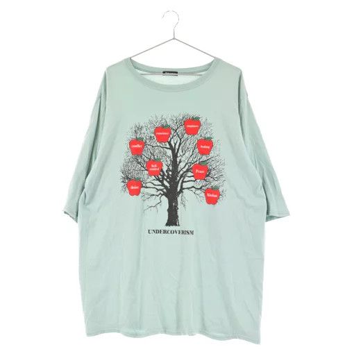 T-Shirts Apple tree Printed Short Sleeve Cut Sewn Green