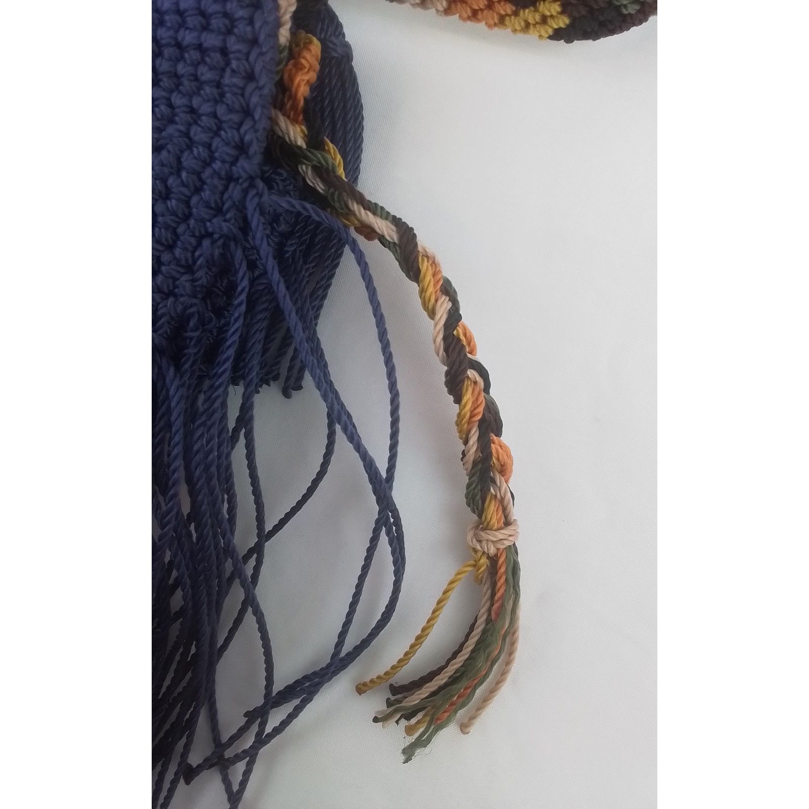 Other Handmade Macrame Handbag Crossbody Purse Purple Size ONE SIZE - 6 Thumbnail
