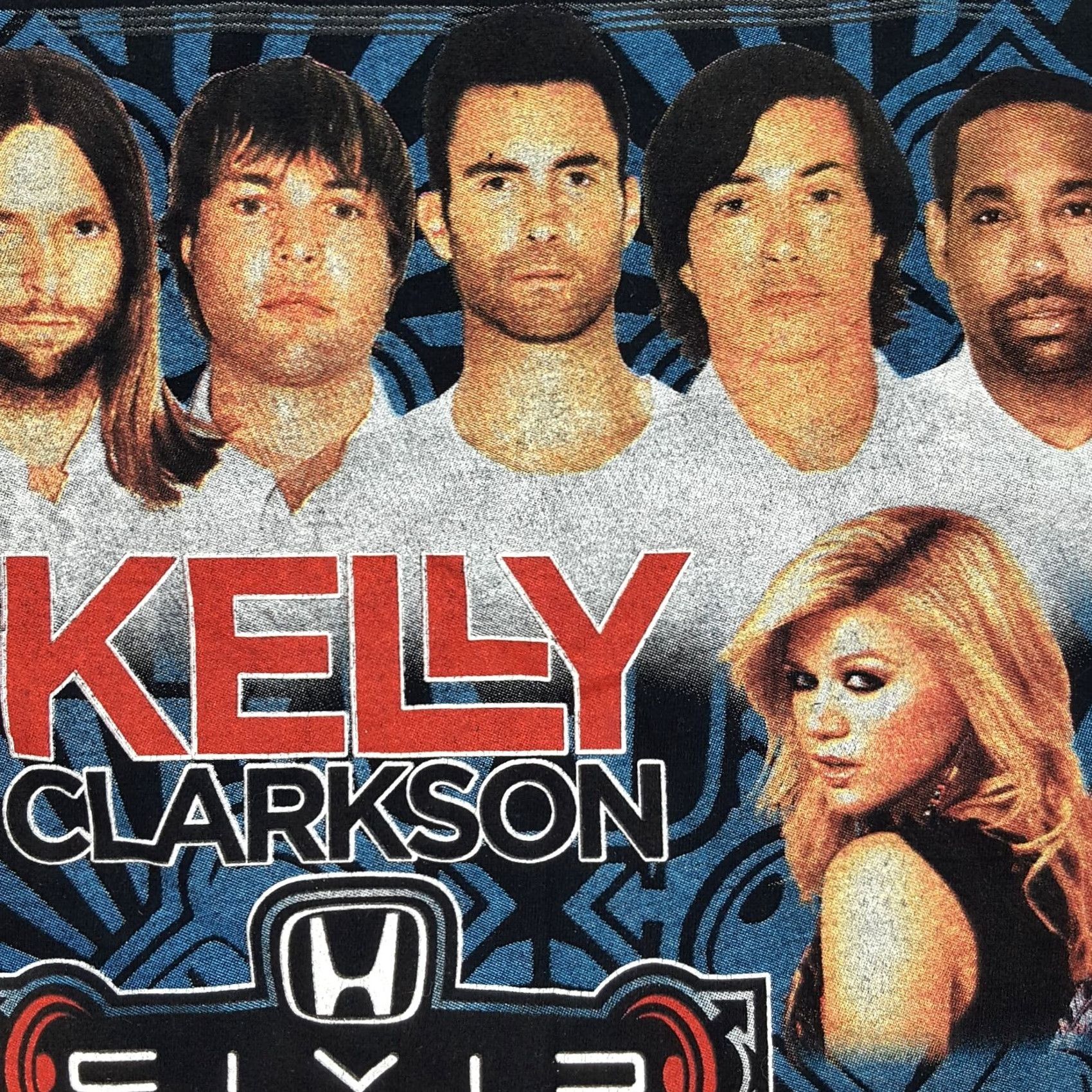 Fruit Of The Loom VINTAGE Maroon 5 Kelly Clarkson Size M Band Rock T Shirt Music Black Tour Size US M / EU 48-50 / 2 - 4 Thumbnail