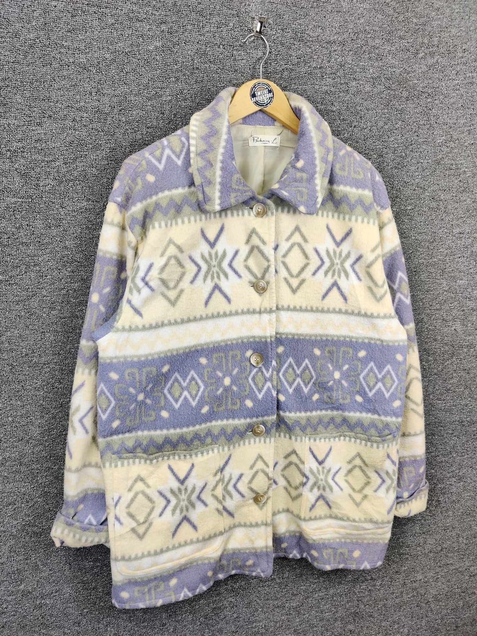 Japanese Brand Bashecing Aztech Moutain Button Ups Heavy Jacket Nice Design Size US L / EU 52-54 / 3 - 5 Thumbnail