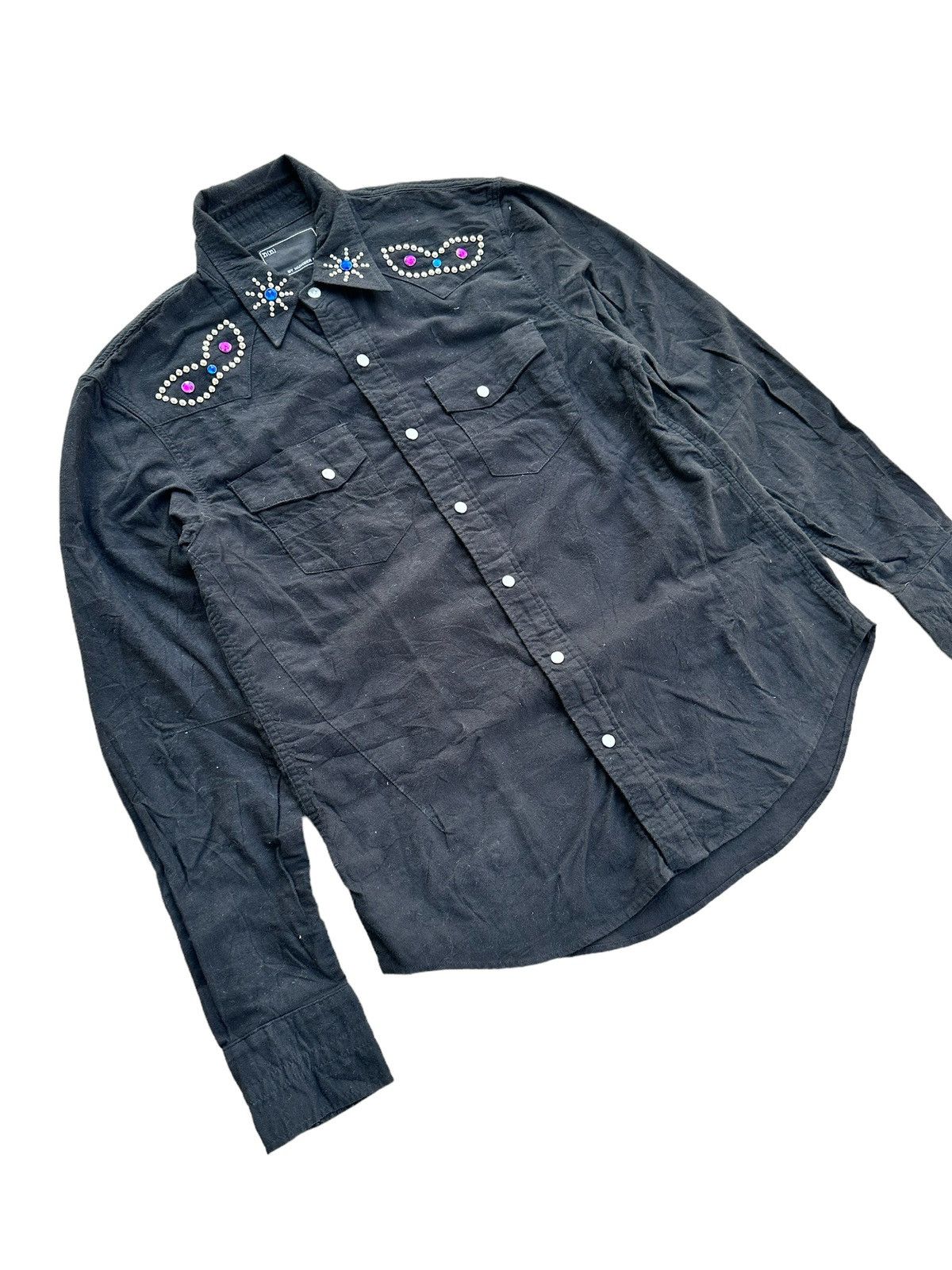 Number (N)ine Number (N)ine AW 2003 “Touch Me Im Sick” Jewel Studded Shirt Size US L / EU 52-54 / 3 - 3 Thumbnail