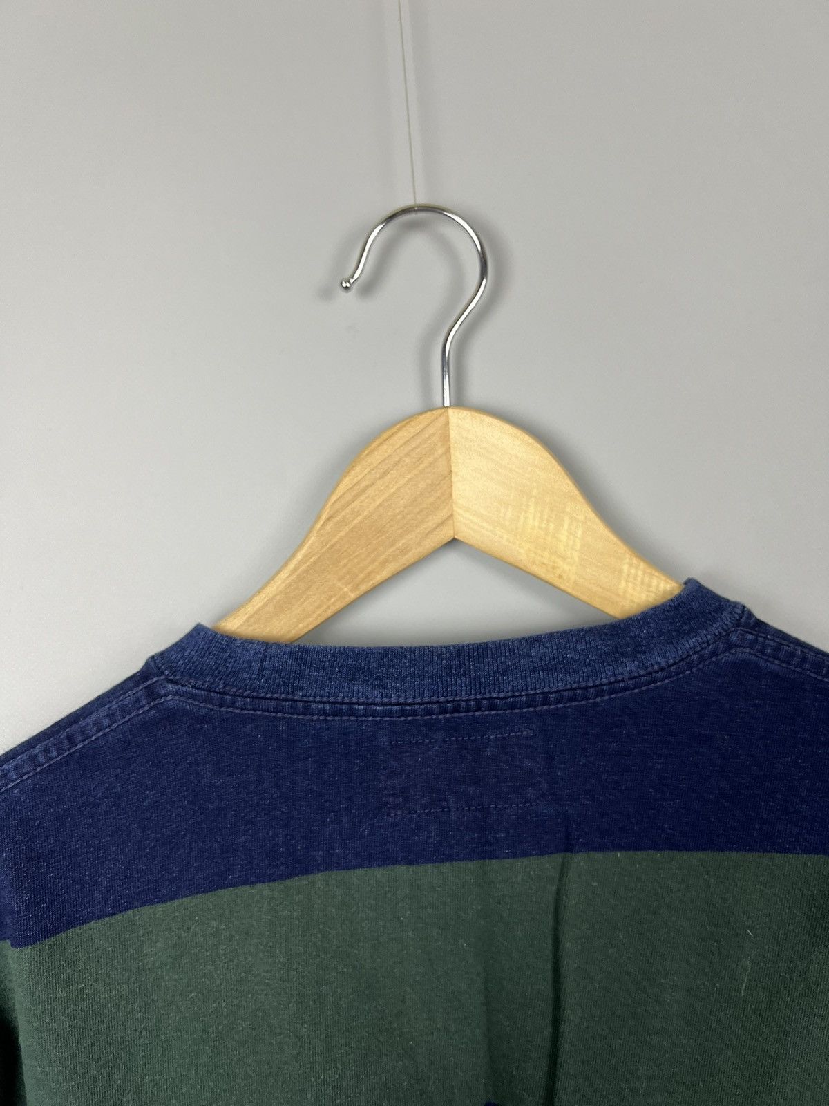 Beams Japan Beams+ Stripe blue green cotton Long Sleeve Rare Size US M / EU 48-50 / 2 - 12 Thumbnail