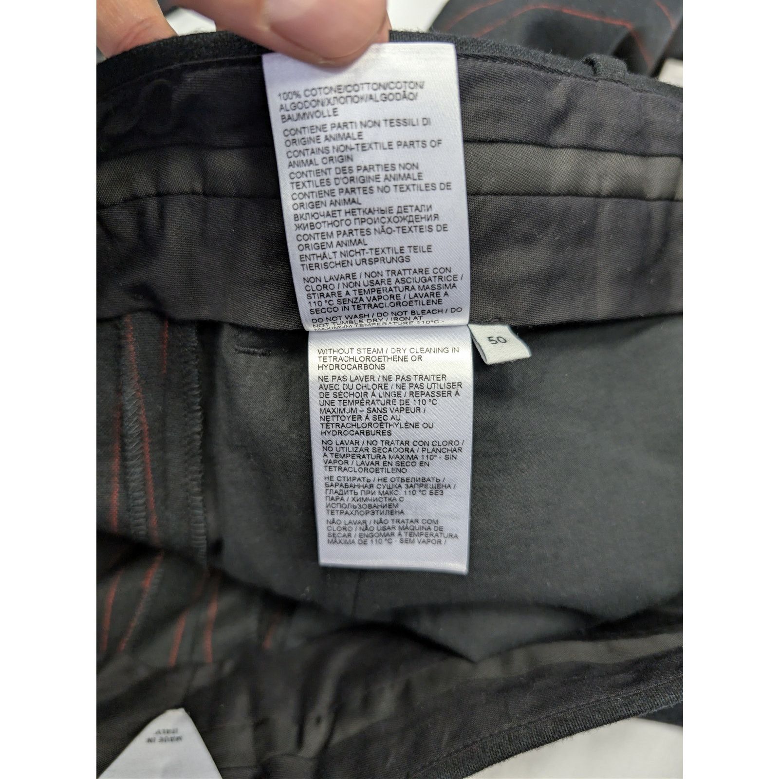 Bottega Veneta o1rshd1 Classic Wool Pinstripe Trousers Casual Pants Size US 34 / EU 50 - 18 Thumbnail