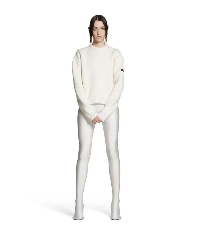 Balenciaga o1bcso1str0326 Sweater in White Size XS / US 0-2 / IT 36-38 - 3 Thumbnail