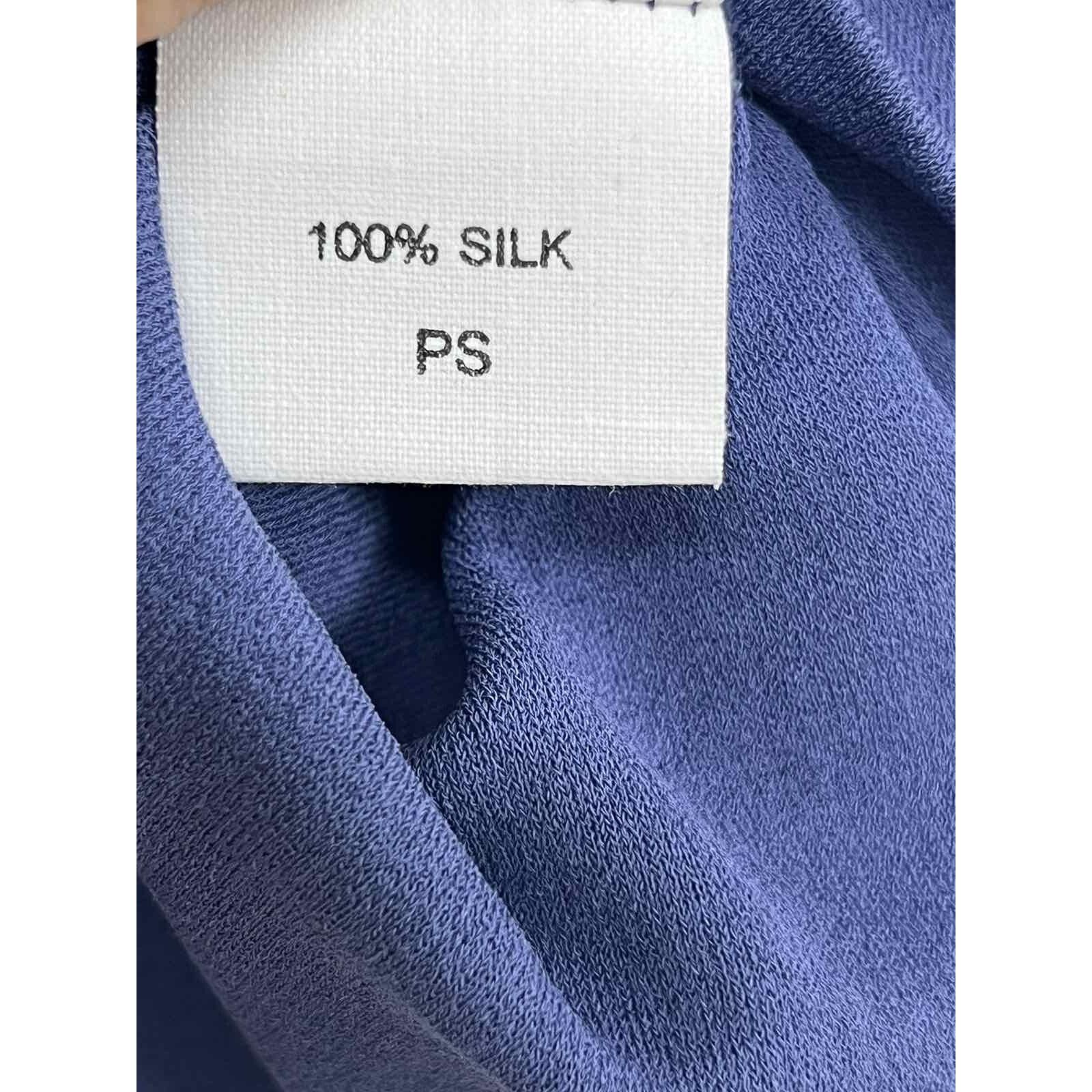 Eileen Fisher EILEEN FISHER Women Interlock Scoop Neck Navy S A001922 Size S / US 4 / IT 40 - 4 Thumbnail