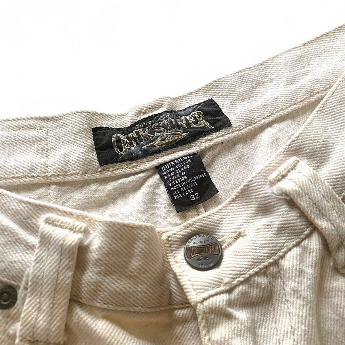 Quiksilver × Vintage VINTAGE QUIKJEAN BAGGY DENIM SHORTS 32 Size US 32 / EU 48 - 6 Thumbnail