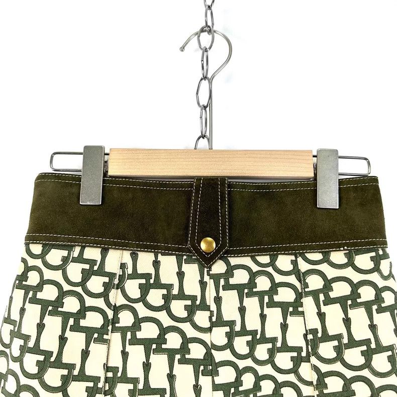 Gucci Gucci Show green wool tiger head full-print horseshoe butt Size 25" / US 0 / IT 36 - 3 Thumbnail