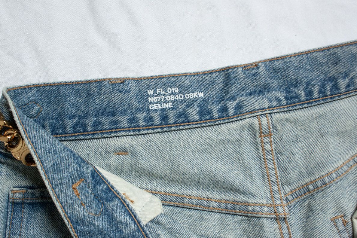 Celine Celine, Blue flared jeans with gold details Size 27" / US 4 / IT 40 - 5 Thumbnail