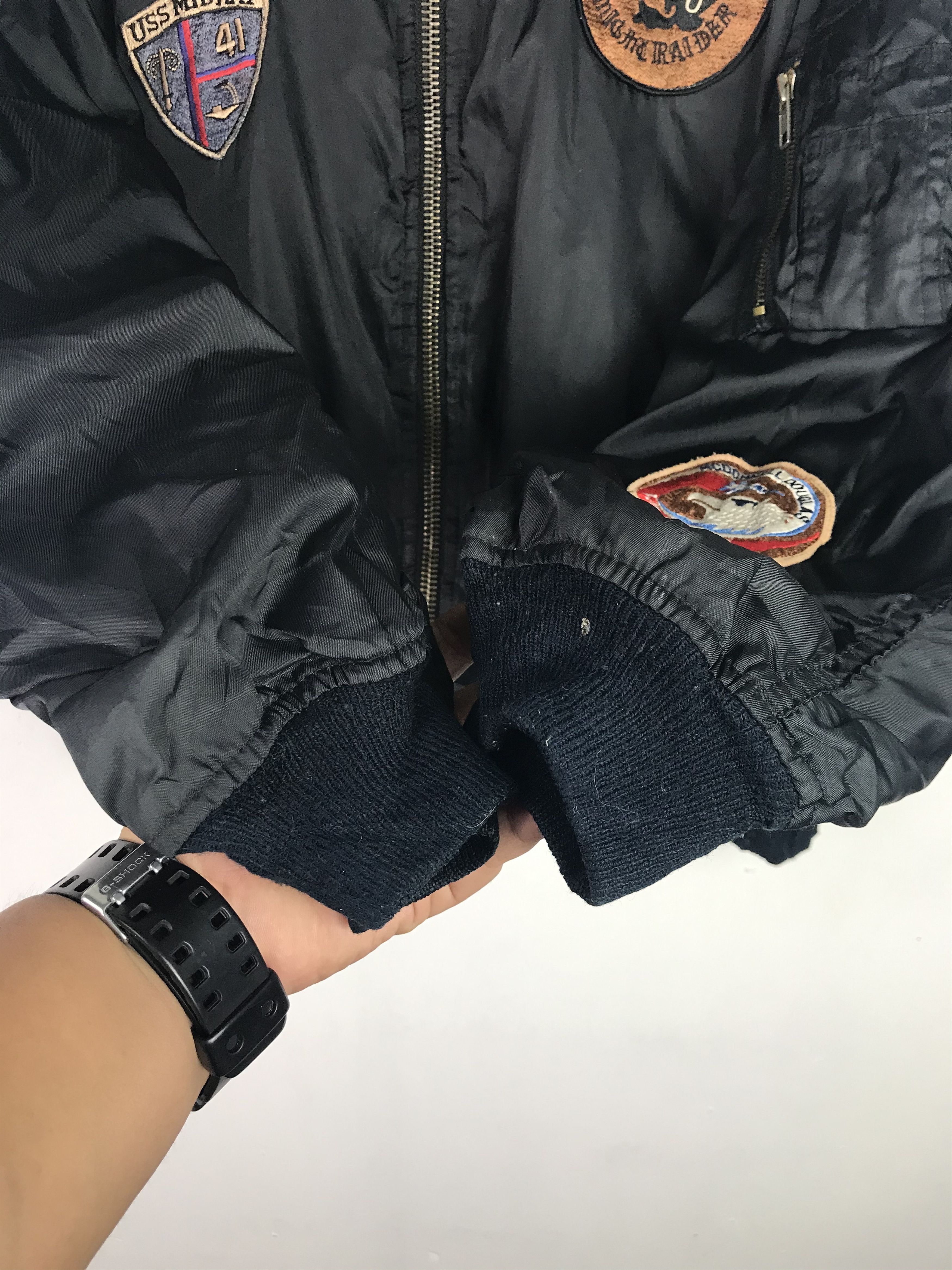 Vintage Vintage Bondage Punks Patches Bomber Jacket Buzz Rickson Size US L / EU 52-54 / 3 - 6 Thumbnail