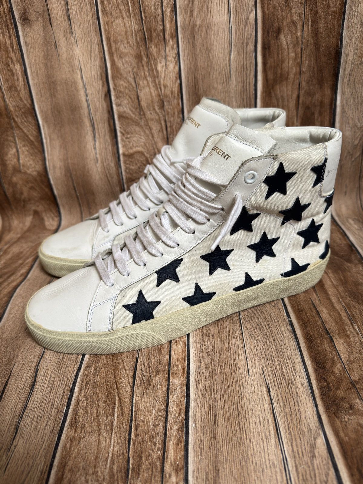Hedi Slimane × Saint Laurent Paris Ss16 SL/06 navy Star sneaker