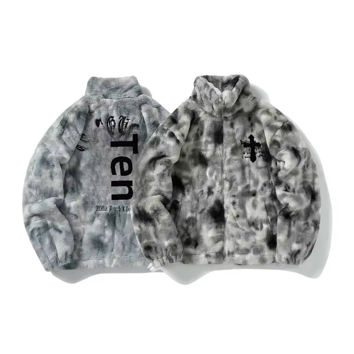 Japanese Brand × Vintage Vintage plush jacket with embroidery Size US XL / EU 56 / 4 - 2 Thumbnail