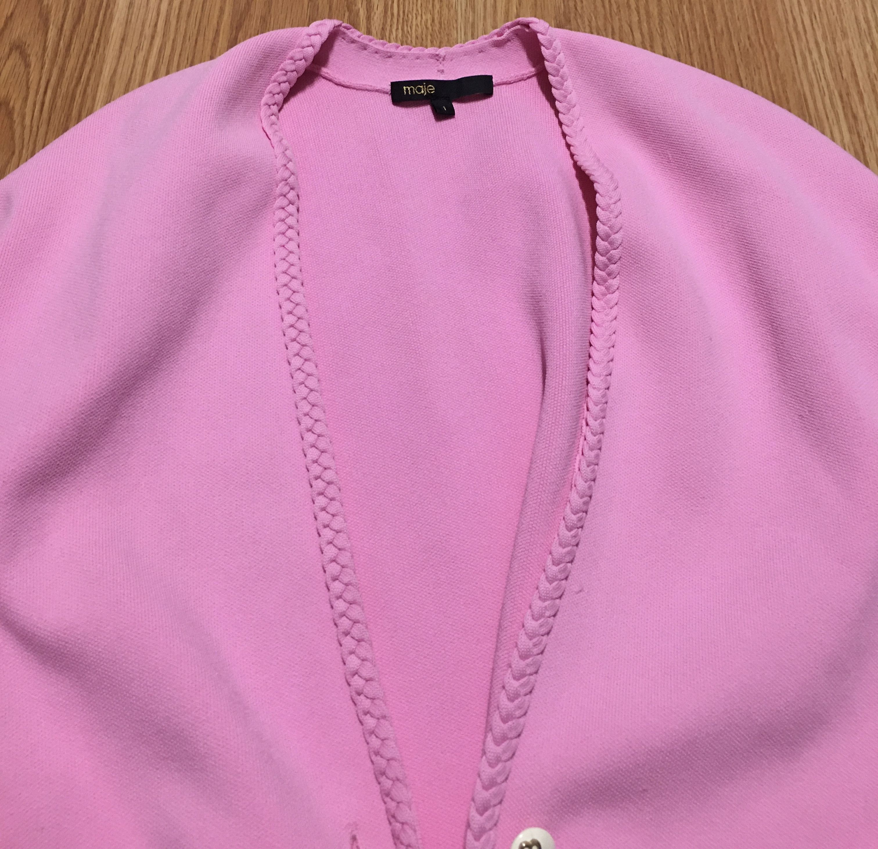 Maje MAJE Madene Belted Knit Cardigan Pink Size 1/S Size S / US 4 / IT 40 - 9 Thumbnail