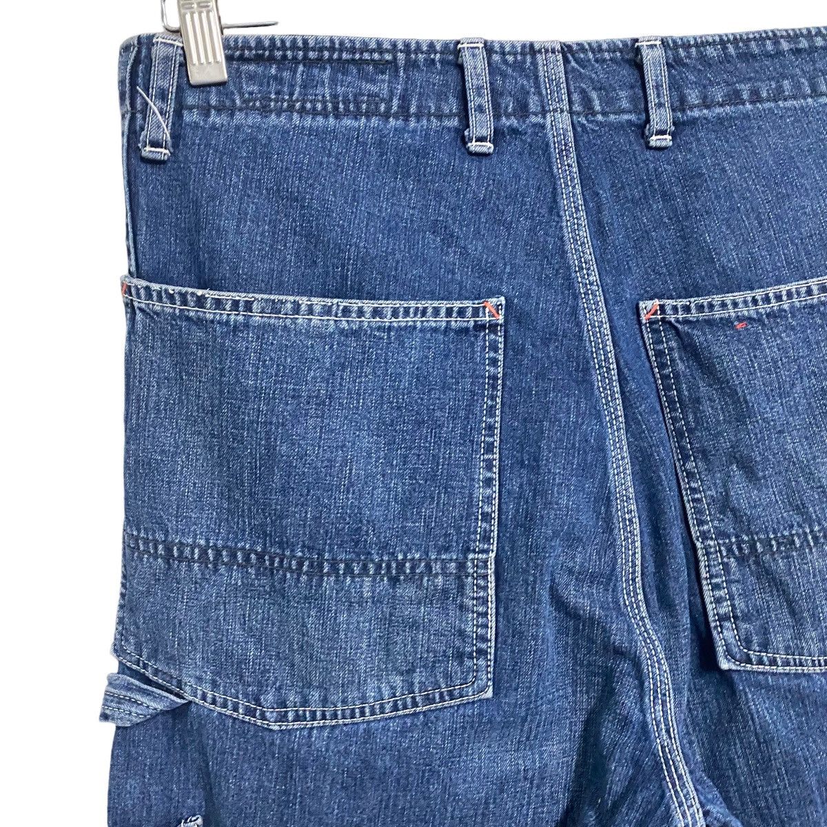 Japanese Brand Vintage Bartack Denim Work Pants Size US 31 - 15 Thumbnail