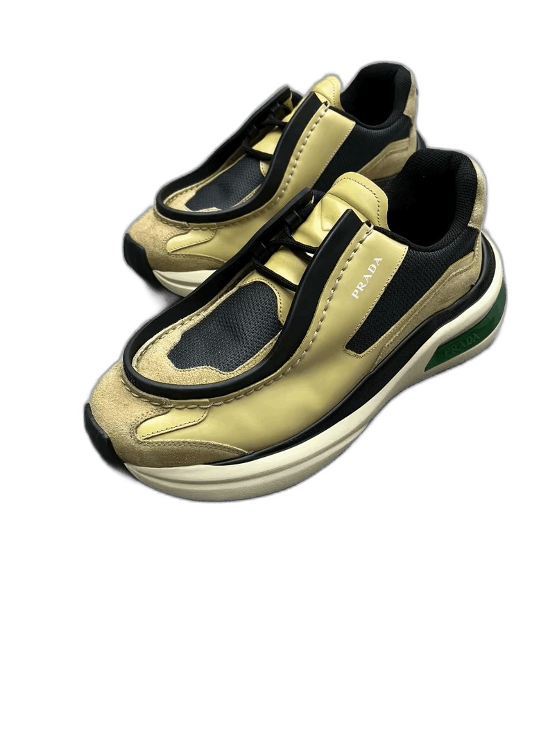 Raf Simons prada raf simons yellow sneakers Size US 8 / EU 41 - 1 Thumbnail