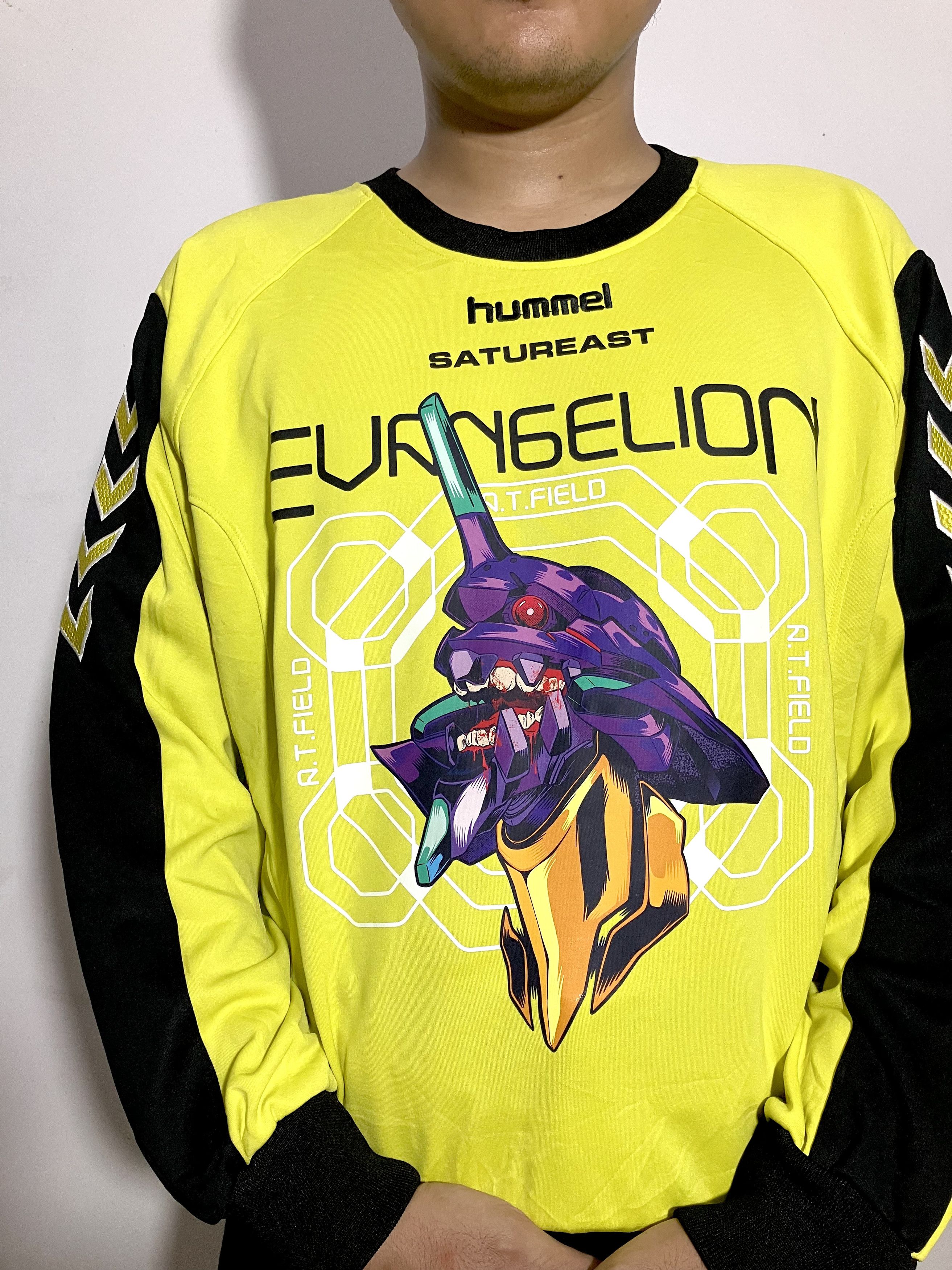 Anime Rework Jersey Anime 'EVA-01' in Neon Green Hummel Jersey Size US XL / EU 56 / 4 - 1 Thumbnail