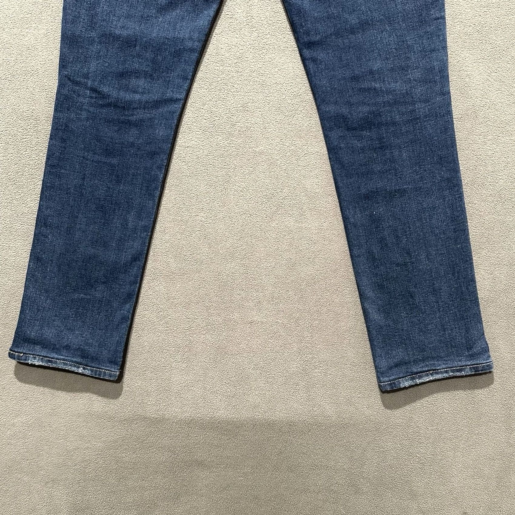 Denime Fidelity Jeans Mens 36 (35x30.5) Blue Torino Medium Wash Denim Stretch Slim Fit - 60 Day Return Size US 36 / EU 52 - 6 Thumbnail