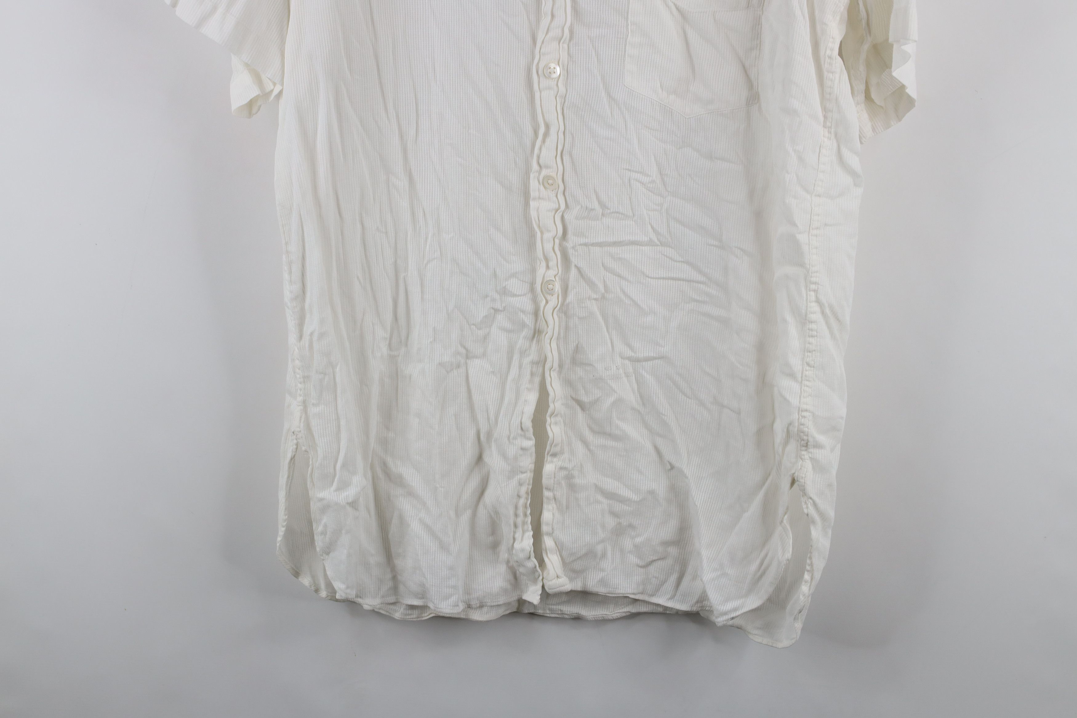 Vintage Vintage 30s 40s B Altman Co Ribbed Short Sleeve Button Shirt Size US M / EU 48-50 / 2 - 3 Thumbnail
