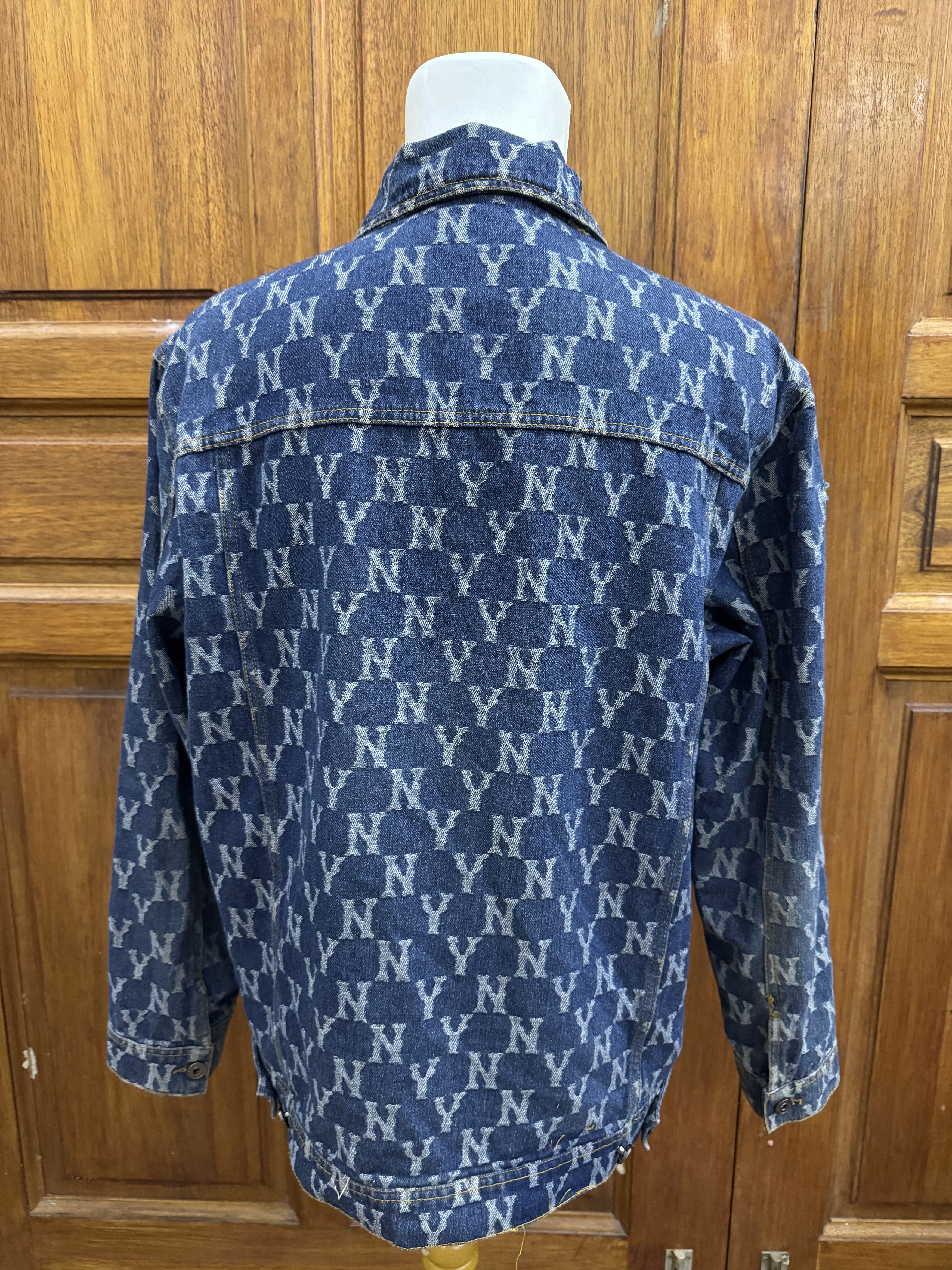 MLB × NFL × New York Yankees Denim Jacket MLB New York Yankees NFL Size US XXL / EU 58 / 5 - 2 Thumbnail