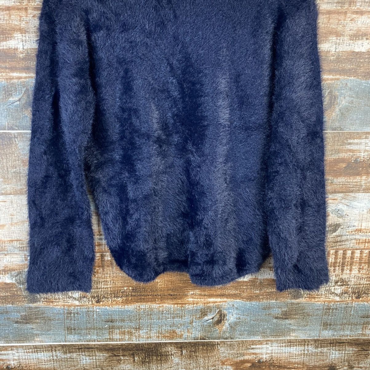 Global Work DL Global Work Fur shaggy mohair Black Knitwear #C1058 Size M / US 6-8 / IT 42-44 - 14 Thumbnail