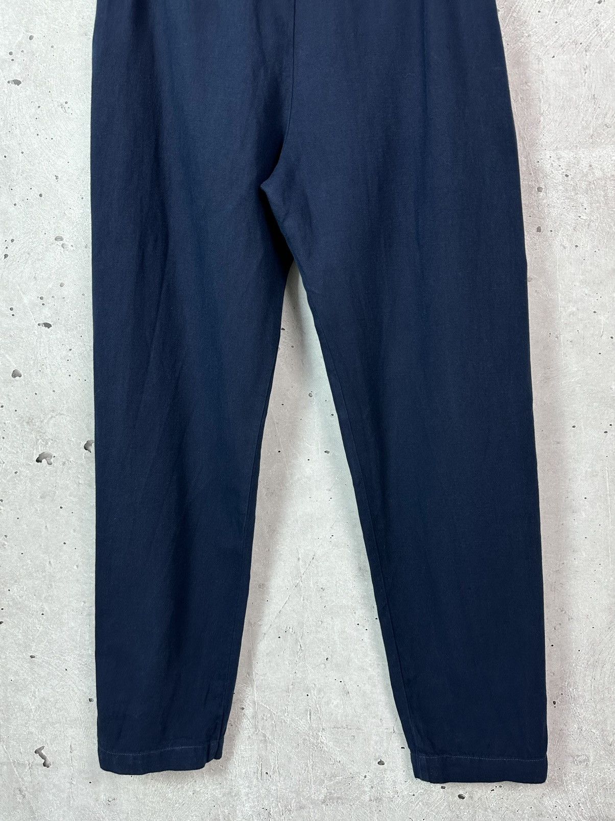 Designer × Vintage Vintage Brora Linen-Cotton Blue Casual Pants Size 28" / US 6 / IT 42 - 9 Thumbnail