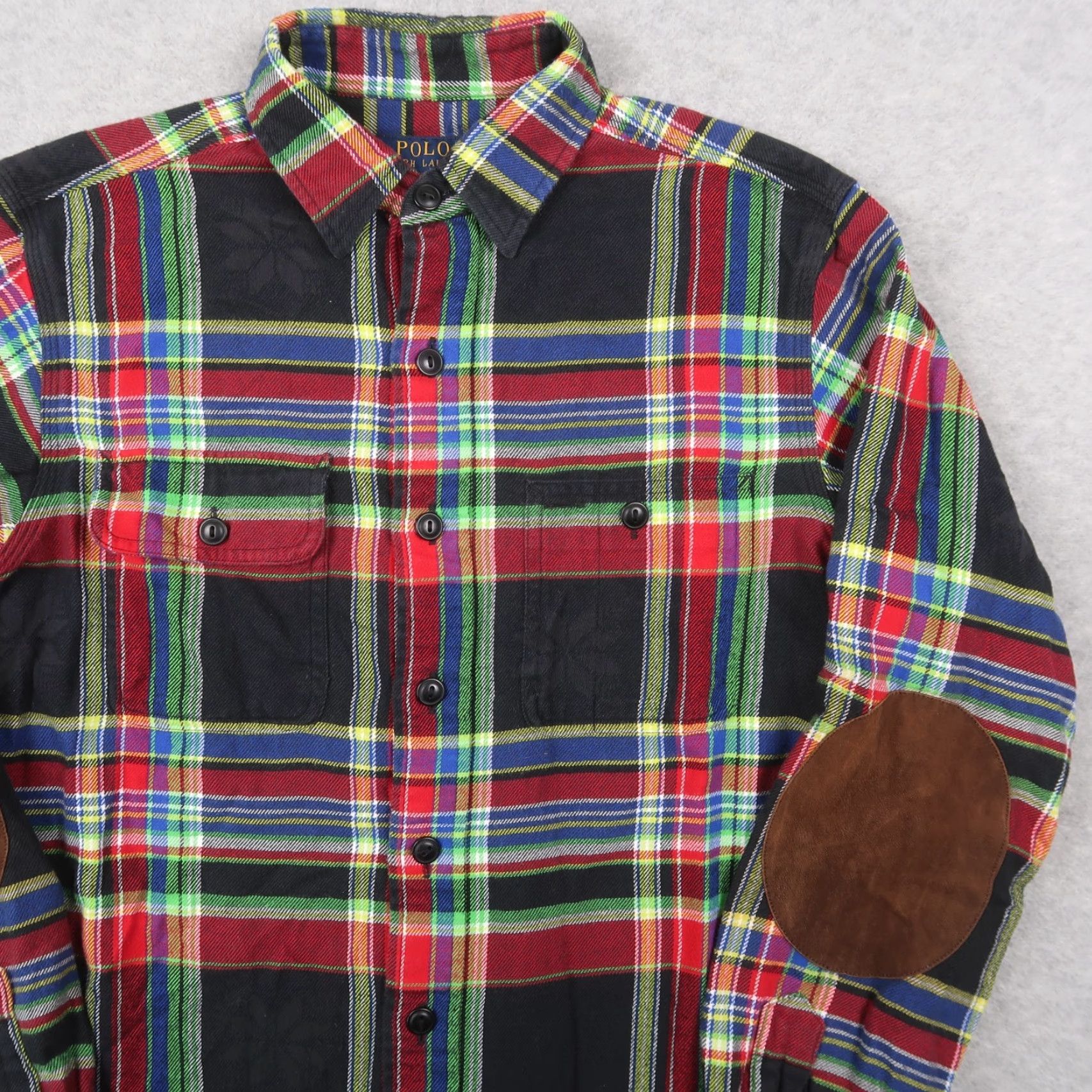 Polo Ralph Lauren Polo Ralph Lauren Flannel Shirt Men’s S Snowflake Plaid Suede Elbow Patch Button-Up Shirt Casual Classic Size US S / EU 44-46 / 1 - 3 Thumbnail