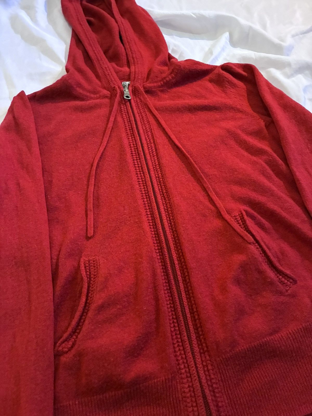 Nordstrom Caslon Cashmere Angora Rabbit Hair Blend Discontinued Hoodie Size S / US 4 / IT 40 - 3 Thumbnail