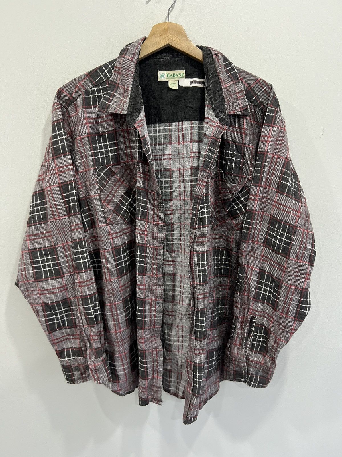 Vintage Vintage Haband Plaid Flannel Button shirt Size US XL / EU 56 / 4 - 1 Thumbnail