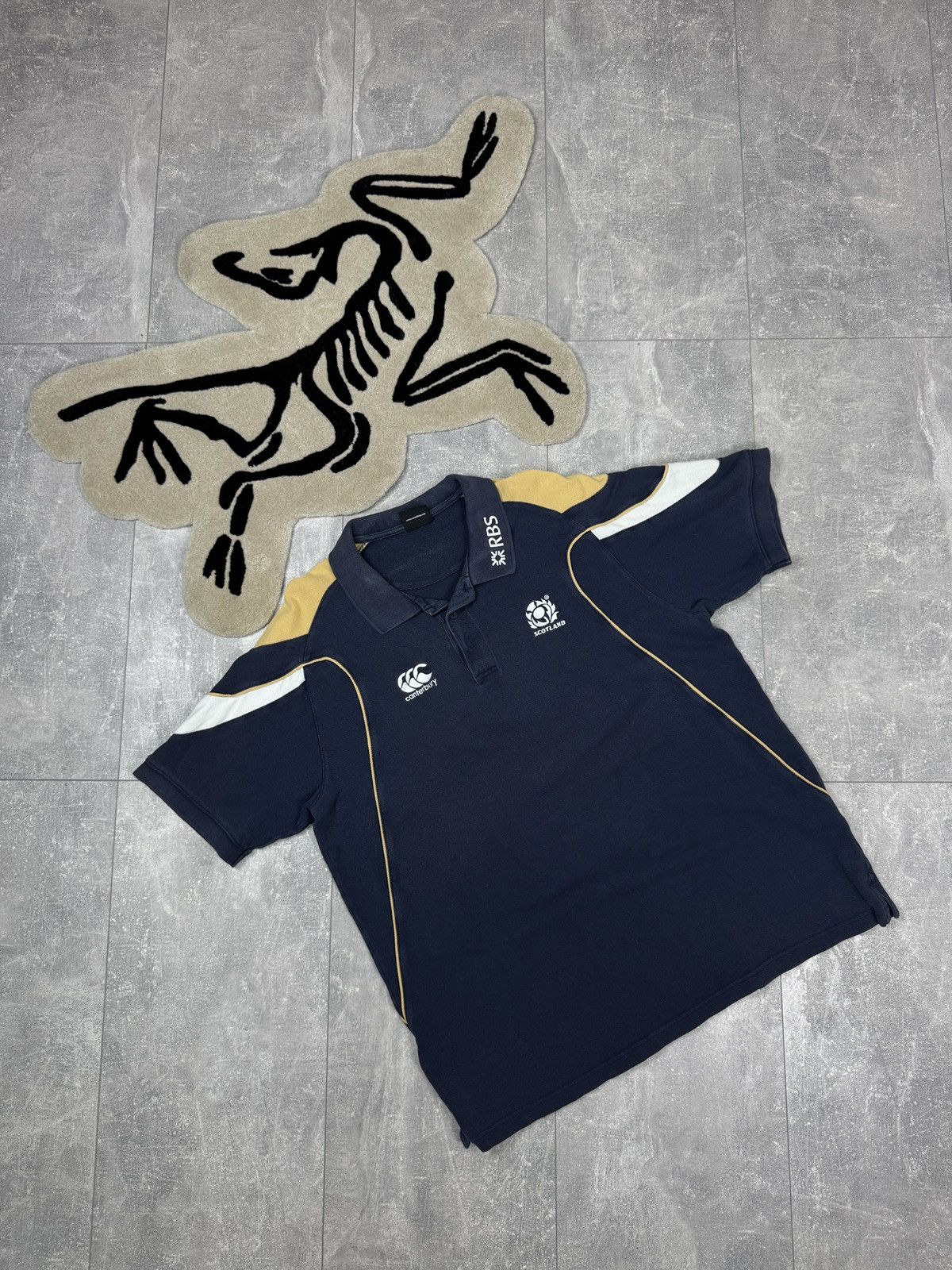 Vintage Mens Vintage Canterbury Scotland rugby polos T-shirt jersey Size US XL / EU 56 / 4 - 1 Thumbnail