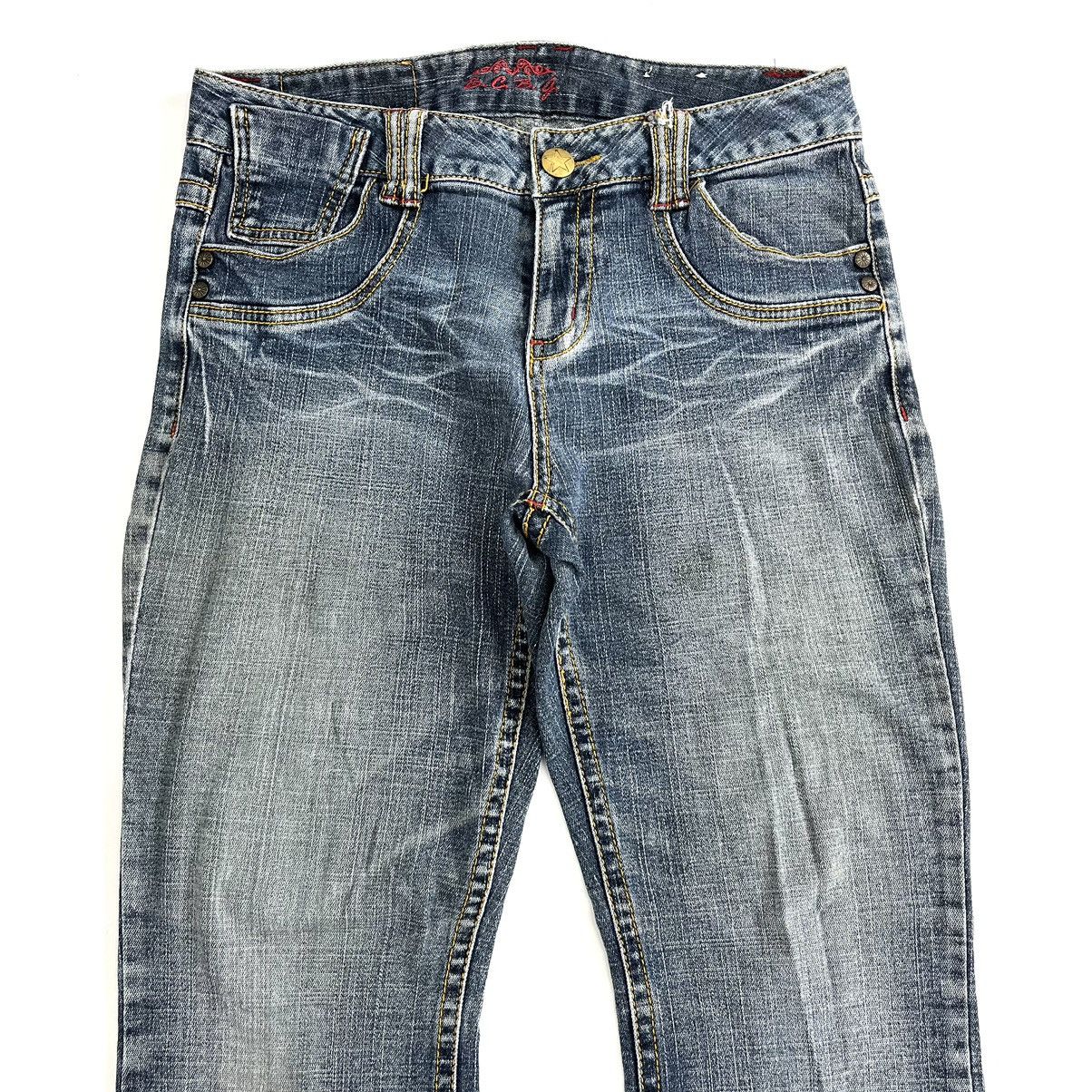 If Six Was Nine × Japanese Brand × Le Grande Bleu (L.G.B.) BCBG Flared Jeans Embroidered Bootcut Denim Pants Size 30" / US 8 / IT 44 - 21 Thumbnail