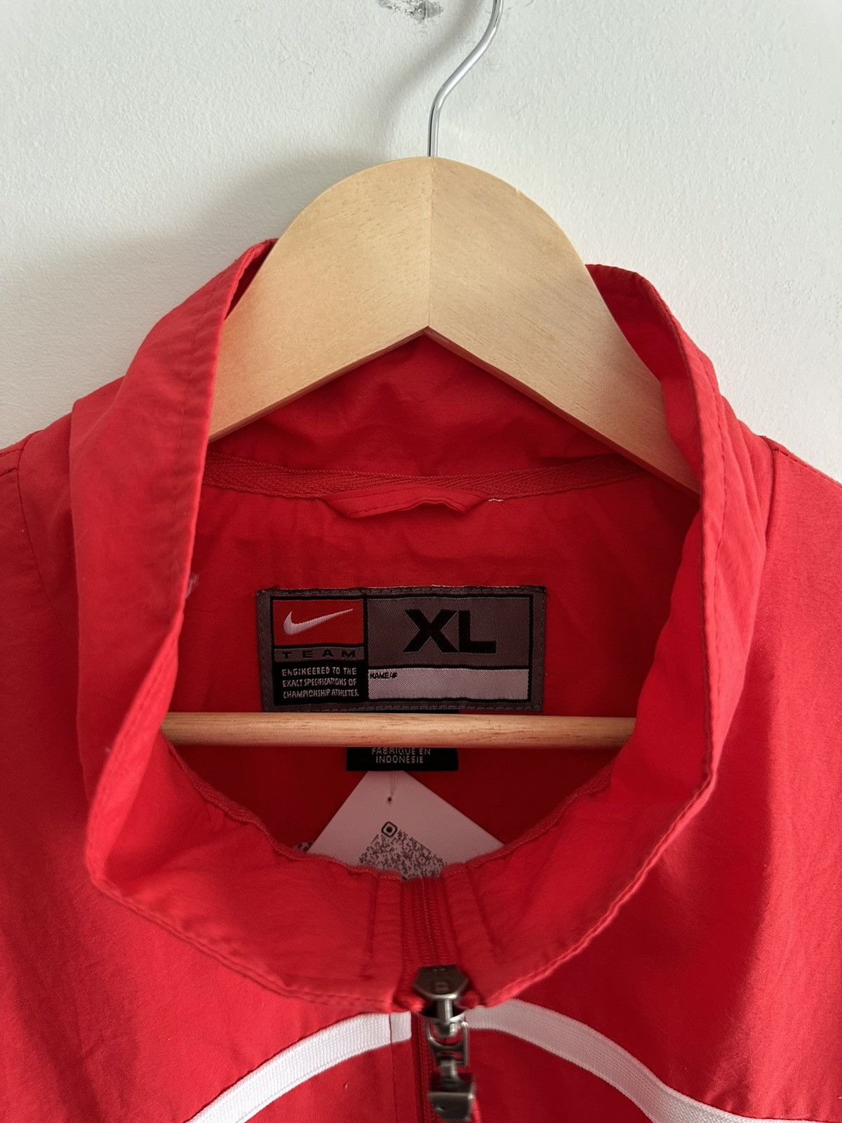 Nike × Vintage 90s Team Nike Vintage Windbreaker Size US XL / EU 56 / 4 - 4 Thumbnail