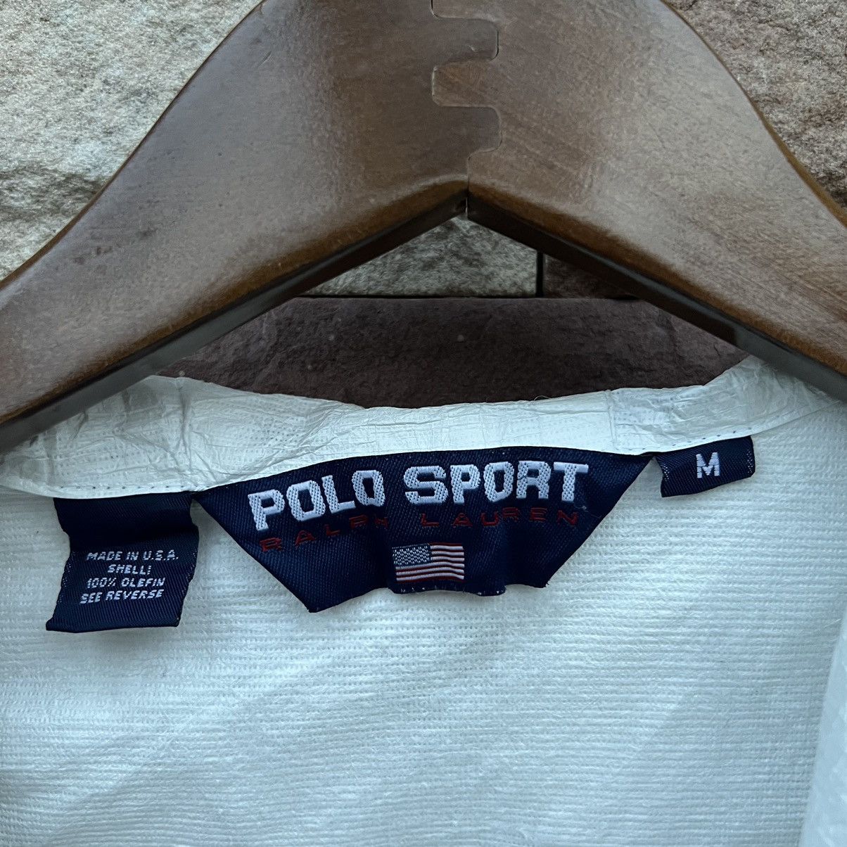 Denim & Supply Ralph Lauren × Polo Ralph Lauren × RRL Ralph Lauren Vintage 90’s Polo Sport USA flag windbreaker jacket Size US M / EU 48-50 / 2 - 7 Thumbnail