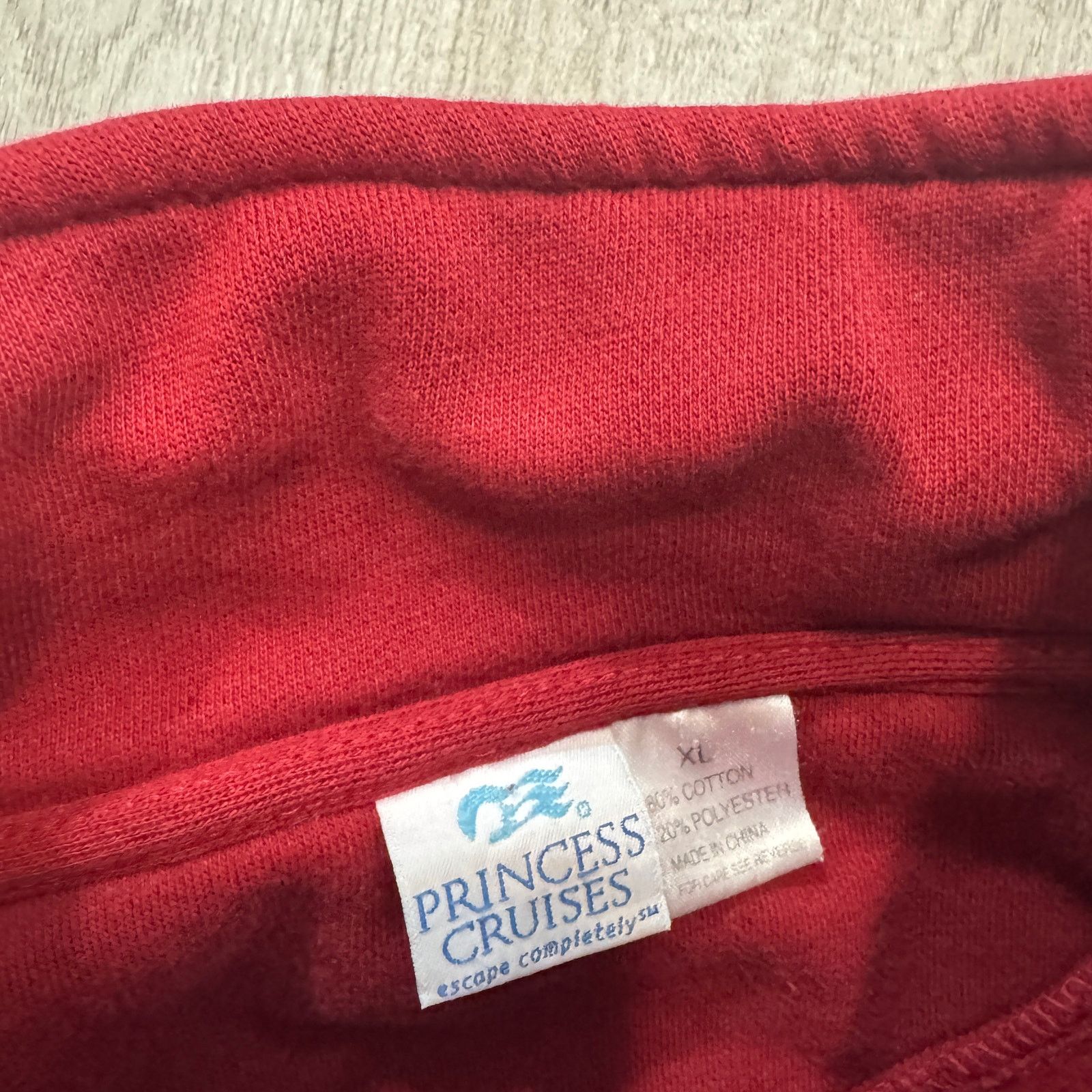 Vintage Vintage Baltic Princess Cruises Sweatshirt Adult XL Red Size US XL / EU 56 / 4 - 5 Thumbnail