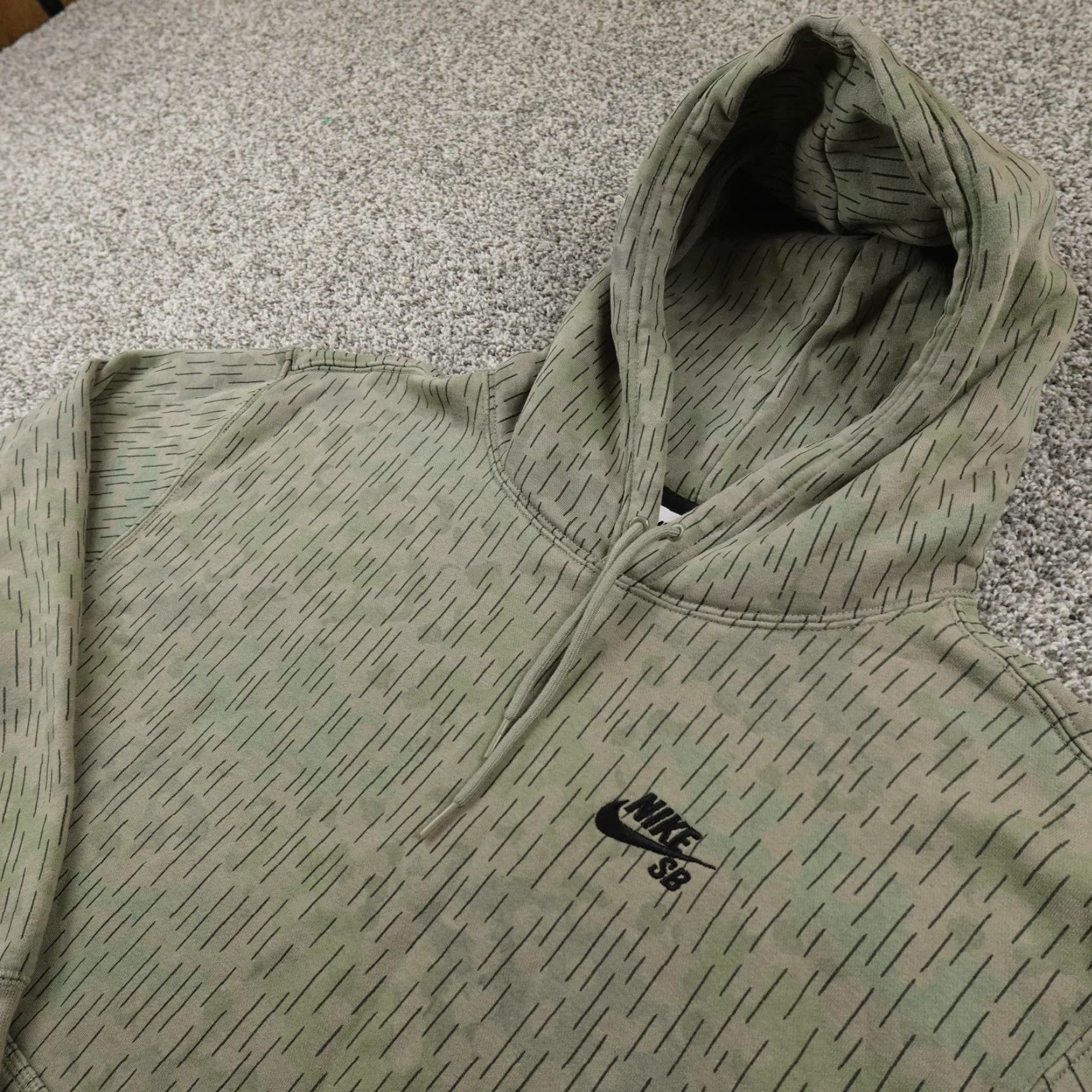 Nike Nike Hoodie Mens M Green SB Camo Skate Pullover Sweatshirt Fleece Skateboard Size US M / EU 48-50 / 2 - 2 Thumbnail