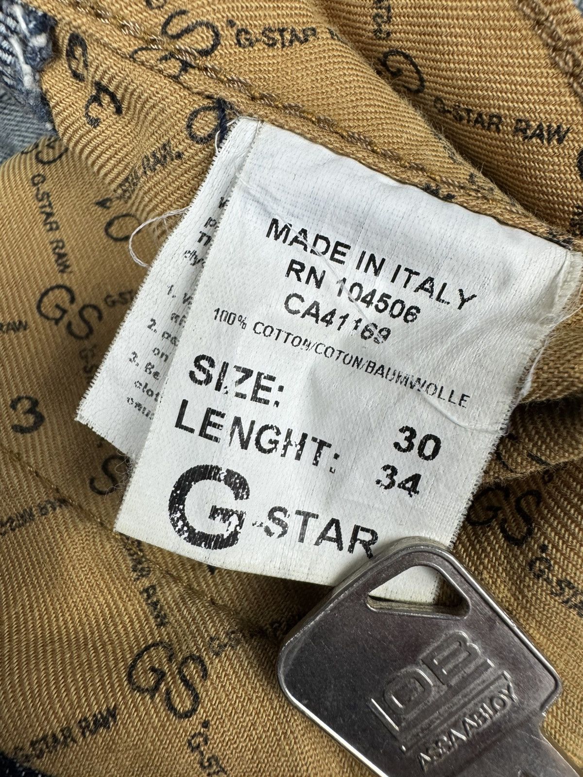 G-Star × Japanese Brand Vintage Y2K G-Star RAW radar biker denim jeans Size US 31 - 19 Thumbnail