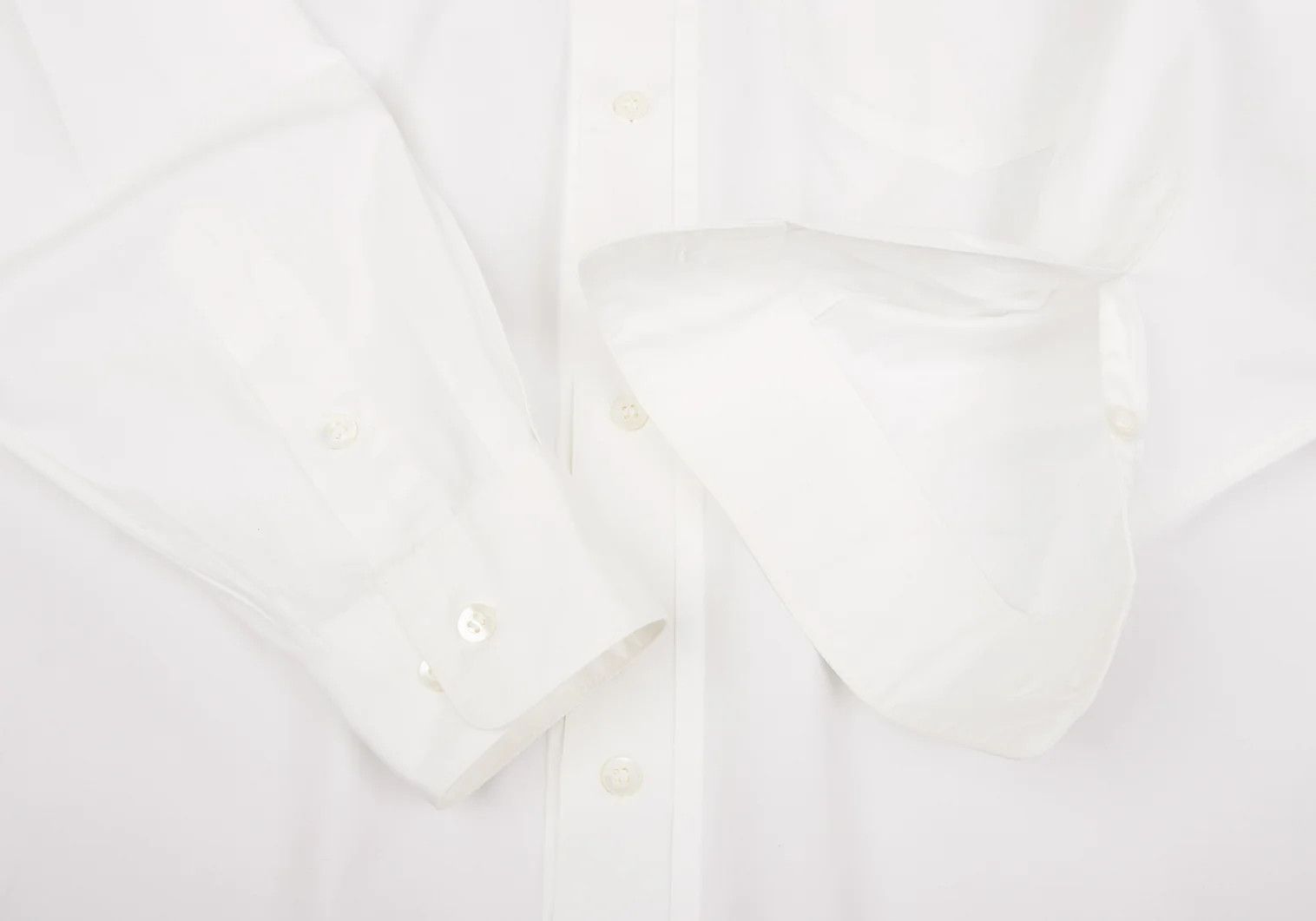 Issey Miyake Front Pleat Shirt in White, Size L Size US L / EU 52-54 / 3 - 8 Thumbnail