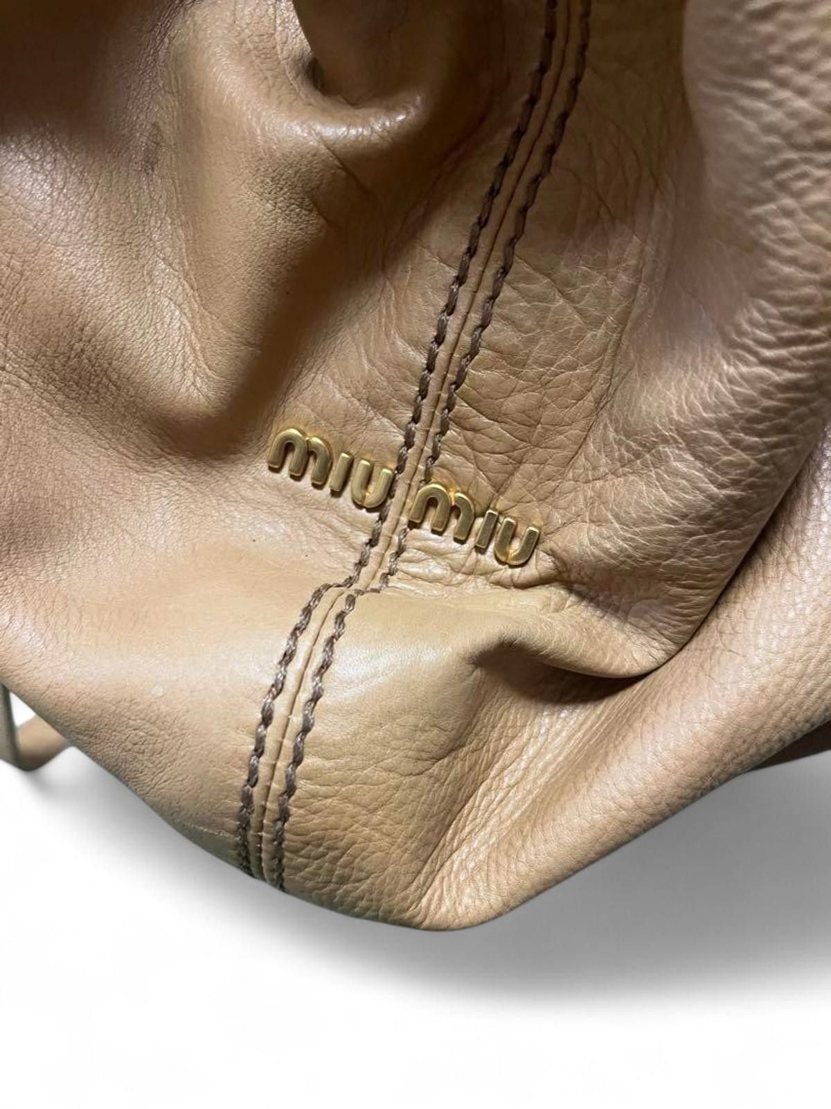 Miu Miu Miu Miu - Beige Leather Handbag Size ONE SIZE - 4 Thumbnail