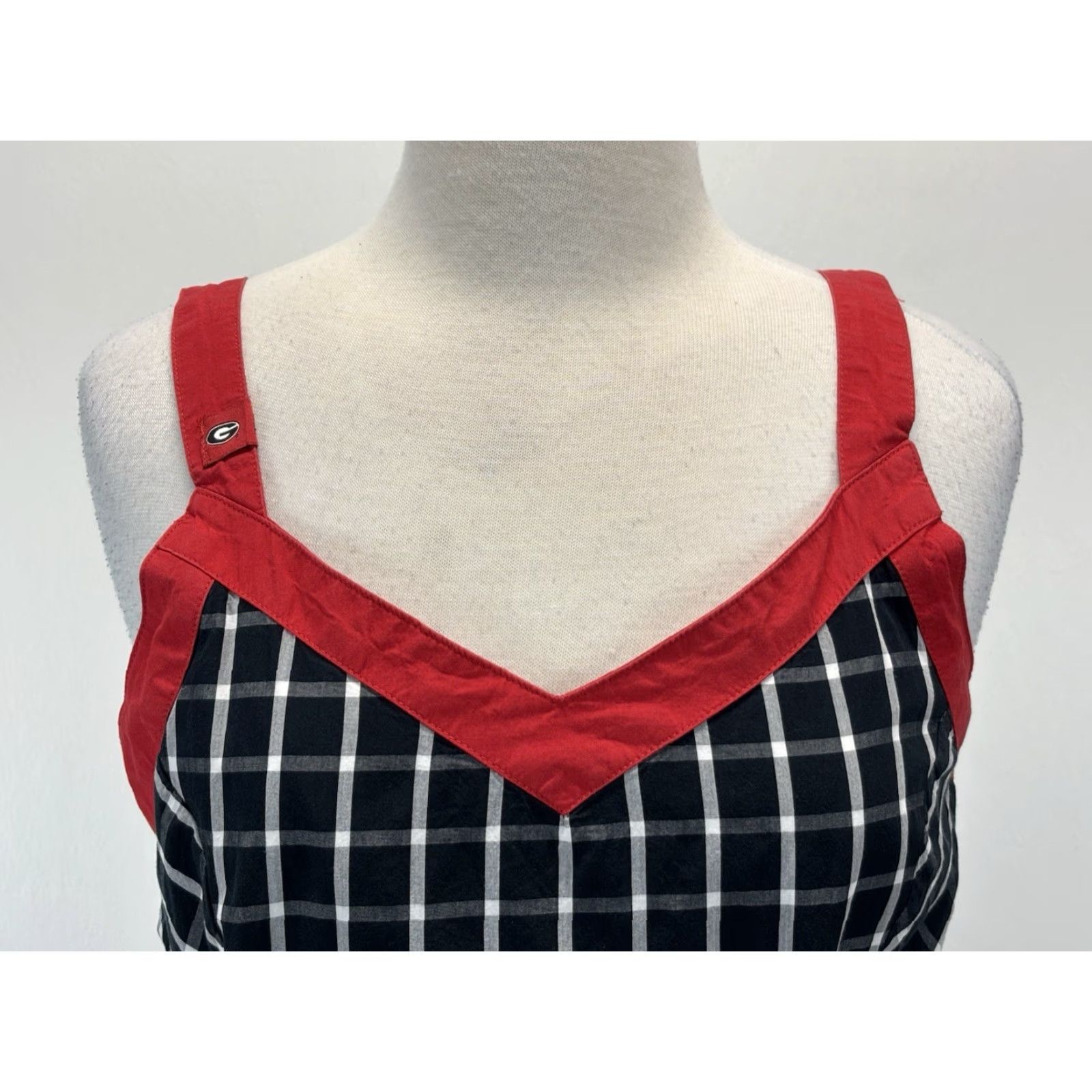 Vintage VINTAGE Columbia University Georgia Dress Women's Large Sleeveless Casual A-Line Cotton Black White UGA University Size L / US 10 / IT 46 - 5 Thumbnail
